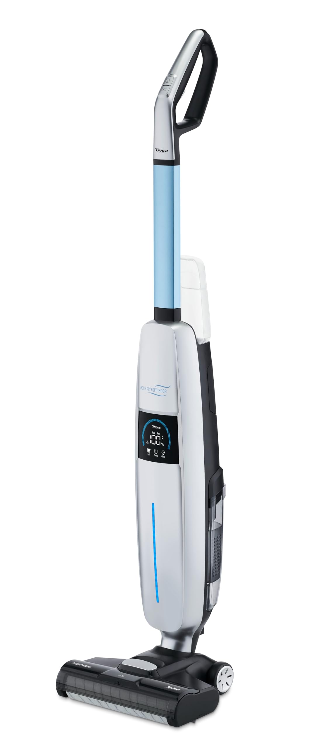 جاروبرقی تریزا سوئیس ۳ در ۱ مخصوص سطوح سخت - تی جاروبرقی، جاروبرقی خشک و تر، باتری لیتیوم-یون ۳۲ ولت، نمایشگر LED، دستیار صوتی، ۱۲۰ متر مربع در ۳۵ دقیقه، فیلتر HEPA، قابلیت تمیز کردن خودکار