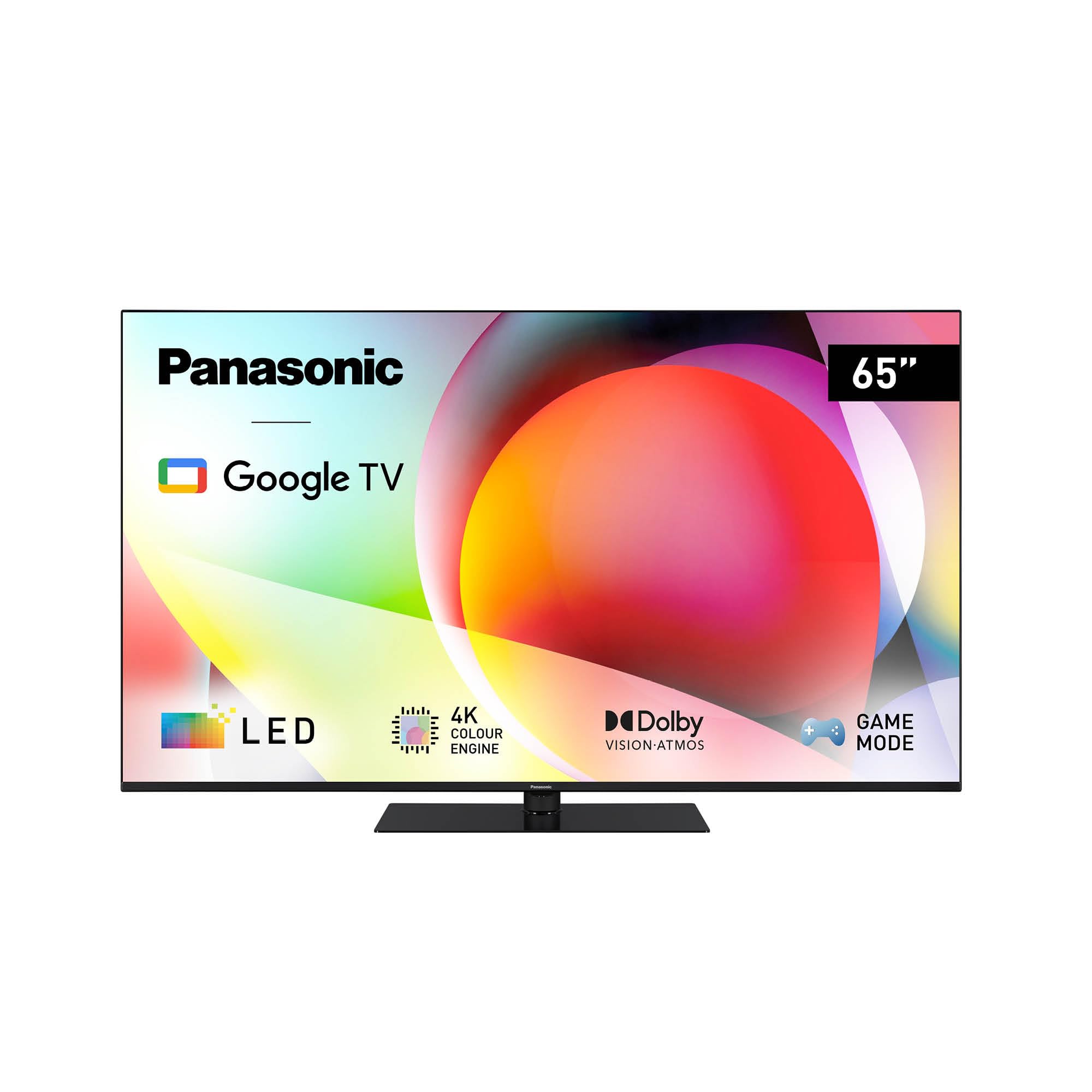 تلویزیون هوشمند LED پاناسونیک TN-65W70AEZ، سایز 65 اینچ، کیفیت 4K Ultra HD، سری W70، سال 2024، مجهز به دستیار گوگل، کروم‌کست، دالبی ویژن و اتموس، حالت بازی، بلوتوث، برای یک تجربه بصری استثنایی