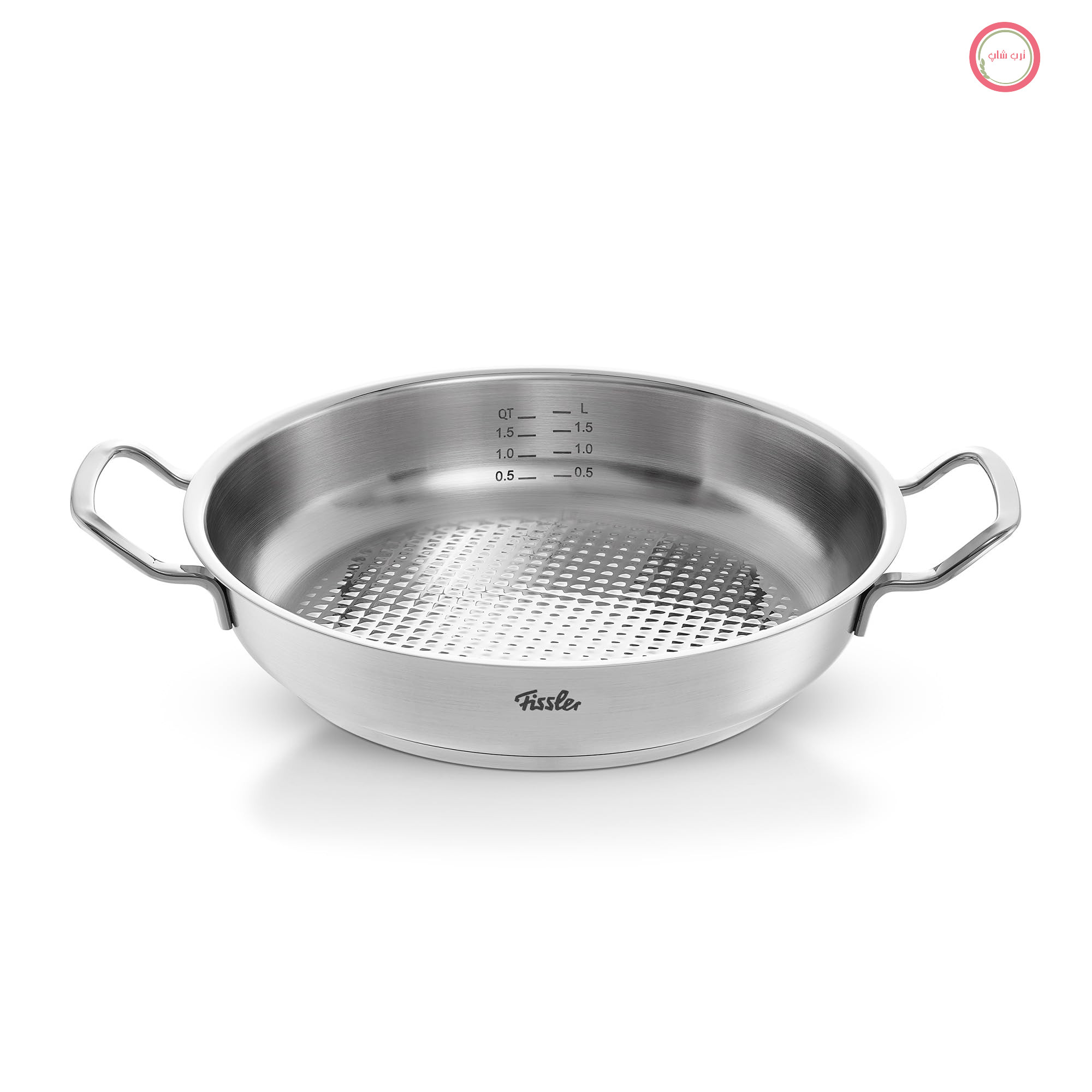 تابه گرد فیسلر مدل Original-Profi Collection/استیل ضد زنگ (2 لیتر، قطر 24 سانتی‌متر)، سطح پخت نووگریل، ترازوی داخلی - القایی