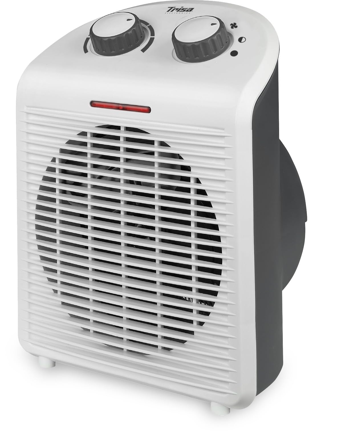 بخاری فن‌دار تریزا سوئیس - 2 تنظیم گرما 1000 وات/2000 وات، فن برای خنک کردن و گرم کردن هوا، ترموستات، محافظت در برابر گرمای بیش از حد و واژگونی، جمع و جور و مدرن، ایده‌آل برای اتاق‌های عایق‌بندی شده