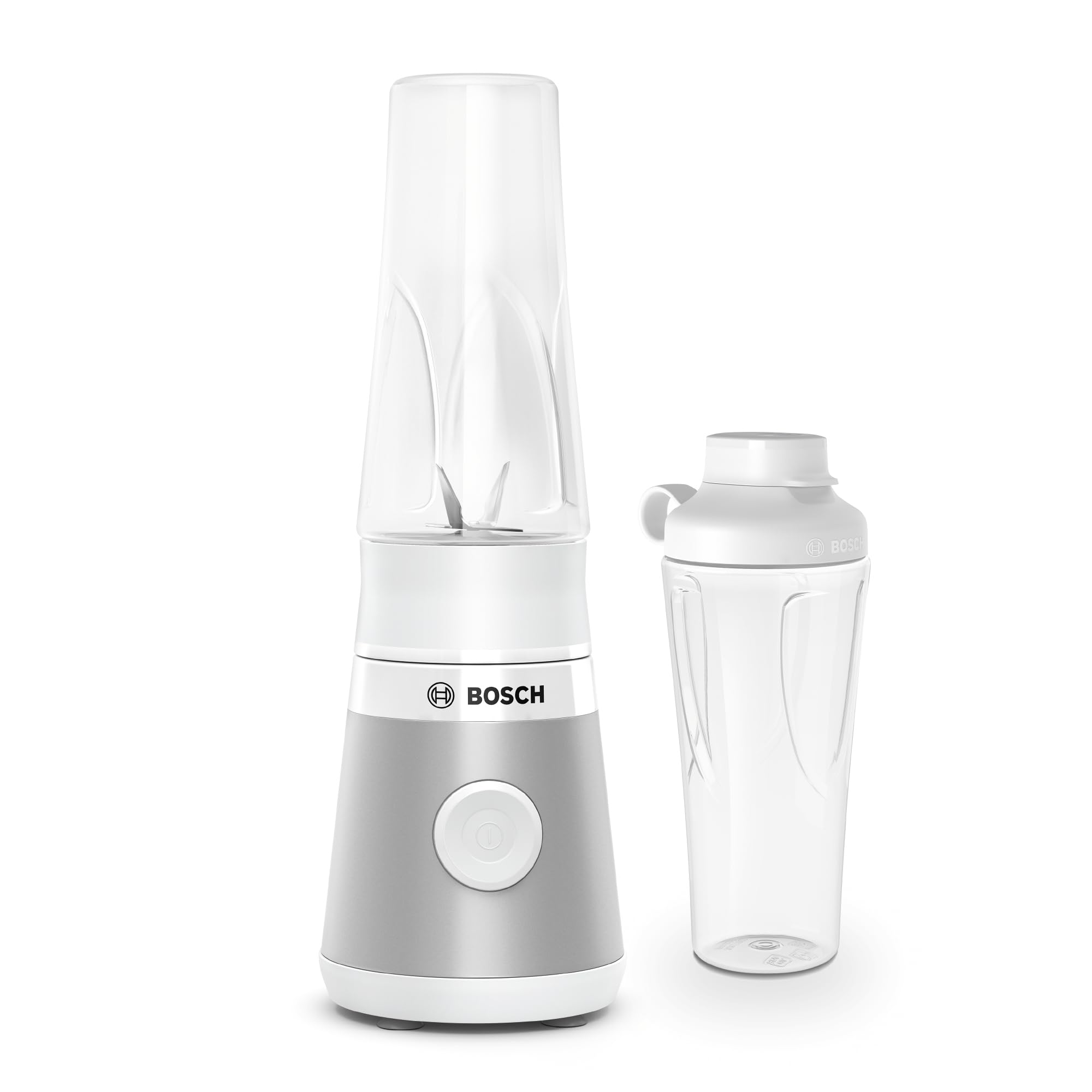 اسموتی ساز بوش آلمان مینی بلندر Bosch VitaPower Series 2 MMB2111T، مینی پرسرعت، بطری 0.6 لیتری، درب نوشیدنی، تیغه 4 تیغه، ضد شکستگی