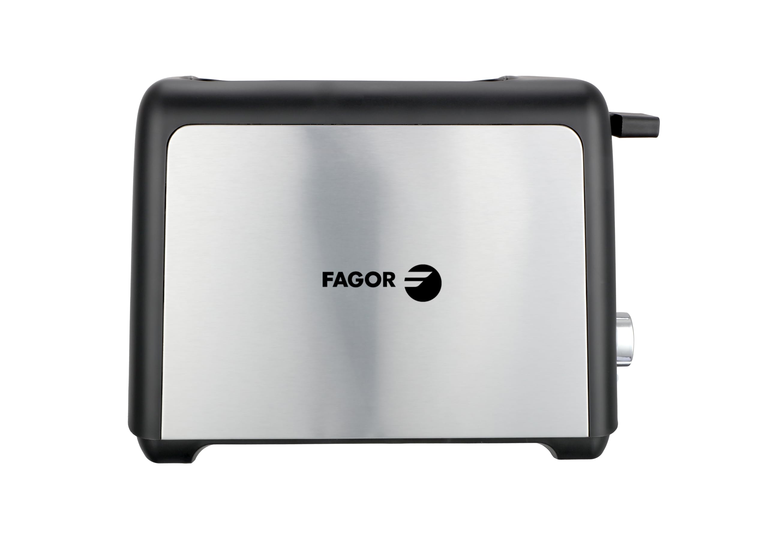 توستر فاگور اسپانیا FAGOR ToastPro، 2 شیار، کنترل قابل تنظیم، عملکرد خودکار، سطح استیل ضد زنگ، طراحی جمع و جور و زیبا، خاکستری، 800 وات
