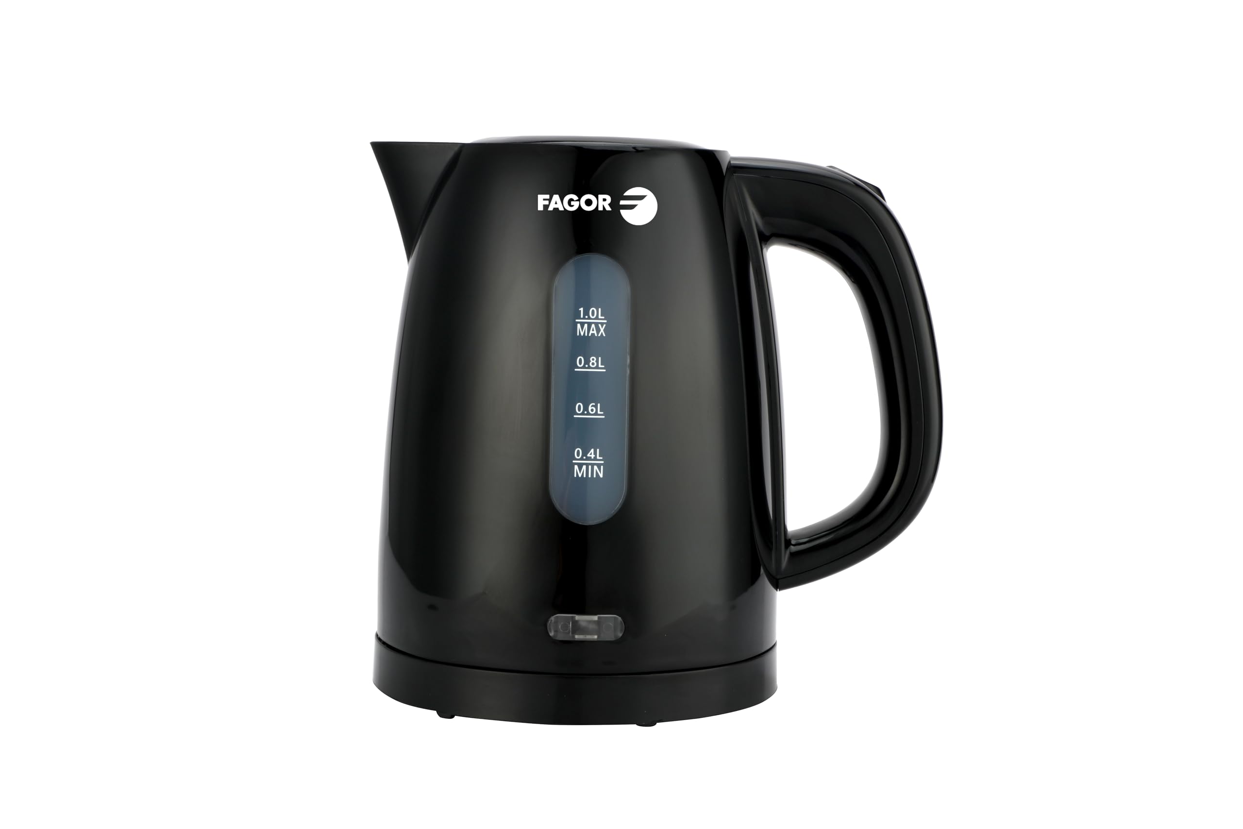 کتری برقی فاگور اسپانیا FAGOR Teya Noir، 1 لیتر، فیلتر قابل جابجایی، خاموش شدن خودکار و طراحی جمع و جور