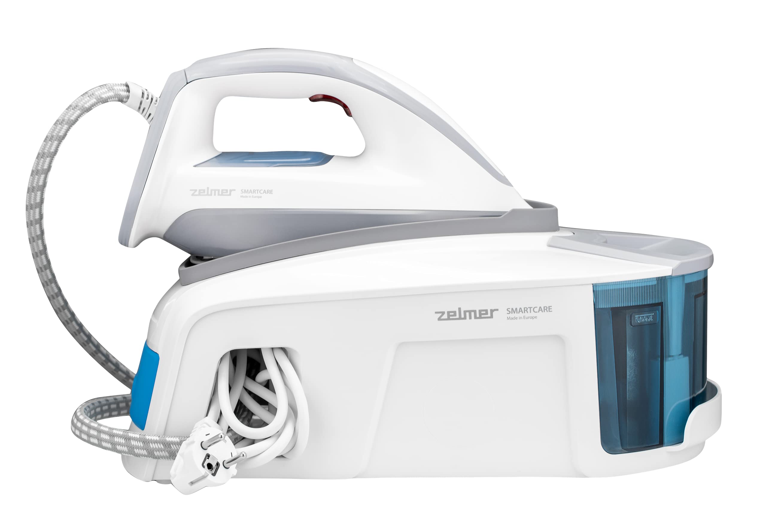 اتو بخار مخزن دار زلمر لهستان Zelmer ZIS6450 Smartcare ساخت اتحادیه اروپا 2400 وات 6 بار حداکثر بخار خروجی 450 گرم