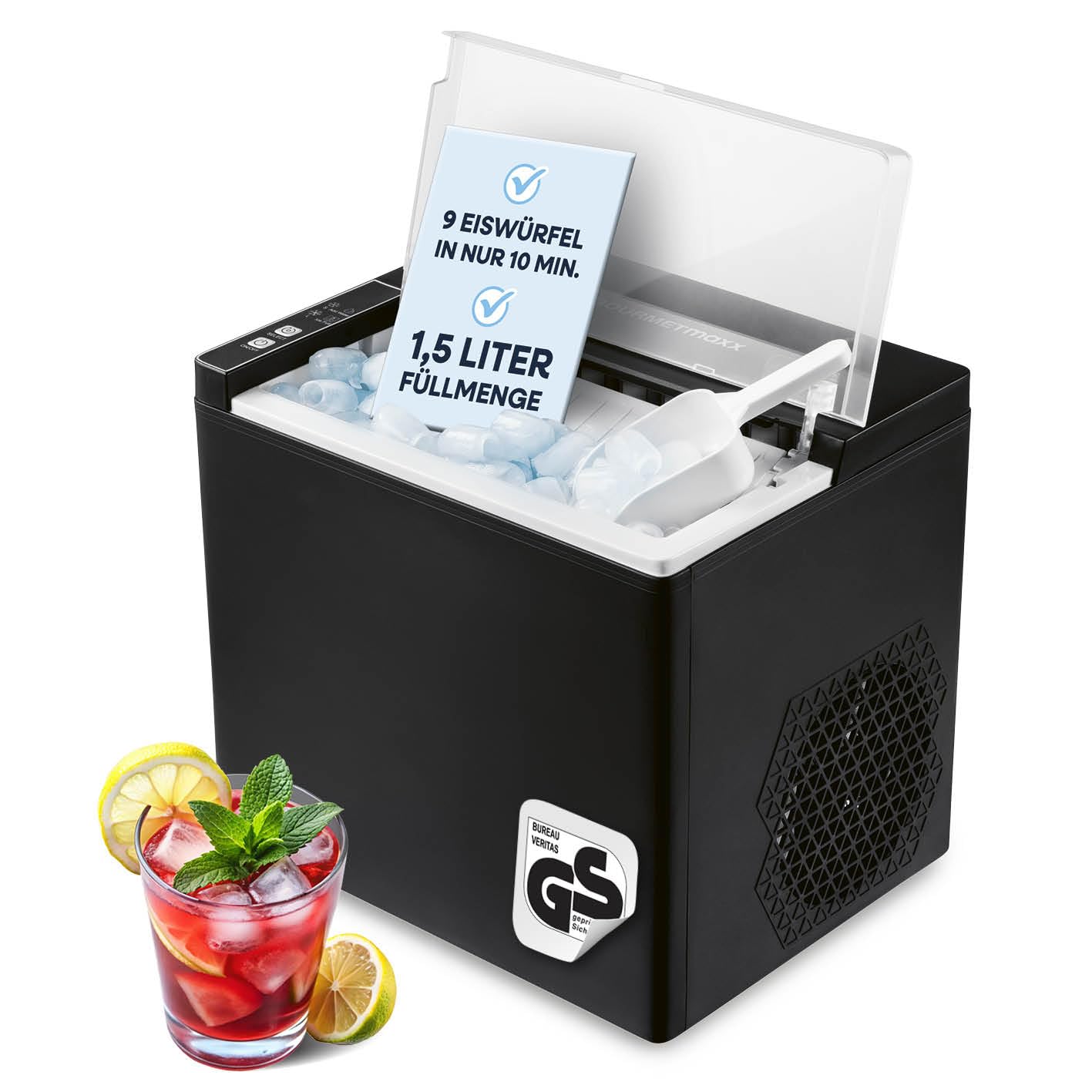 یخ‌ ساز گورمت‌ مکس آلمان  GOURMETmaxx برای کمپینگ ۱۲ کیلو