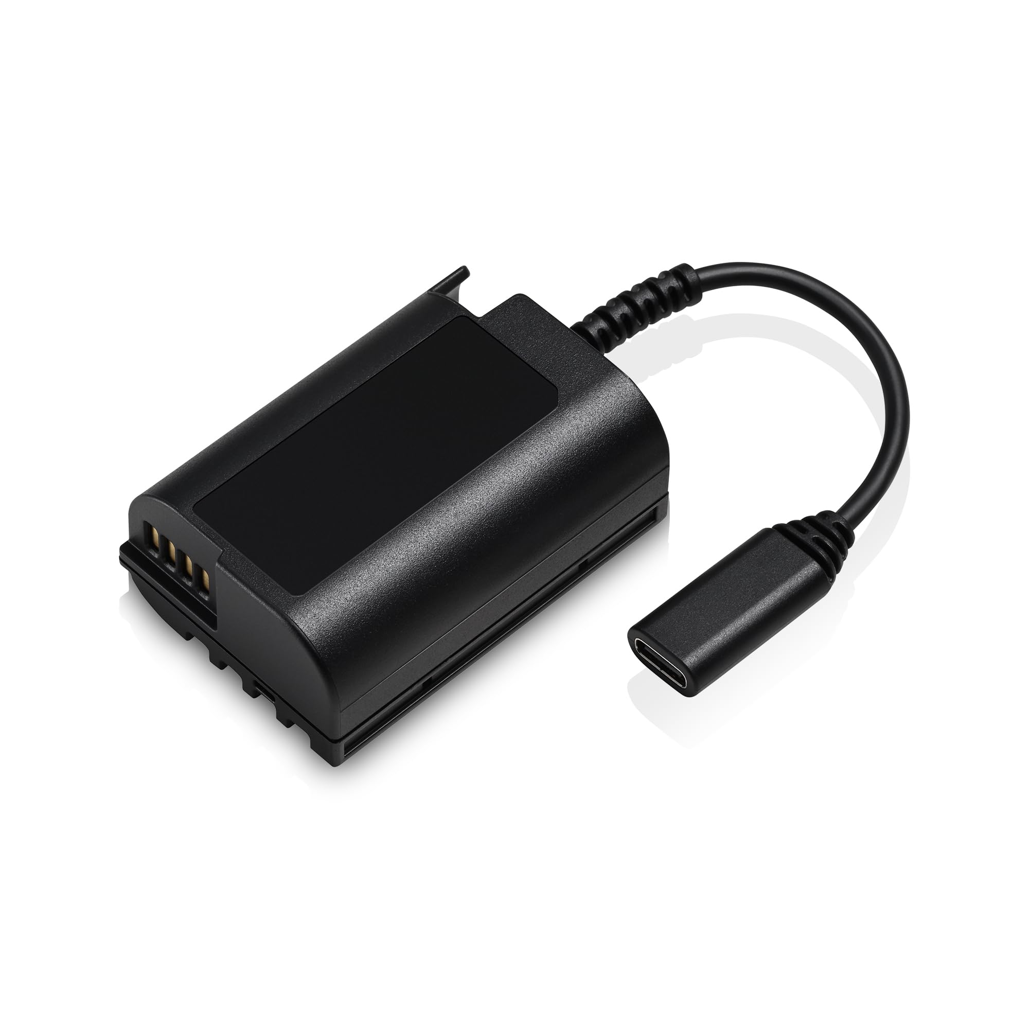 باتری ساختگی پاناسونیک لومیکس DMW-DCC18GU BLK22 USB-C، سازگار با آداپتور برق متناوب پاناسونیک لومیکس DMW-AC11E و دوربین GH7، مشکی