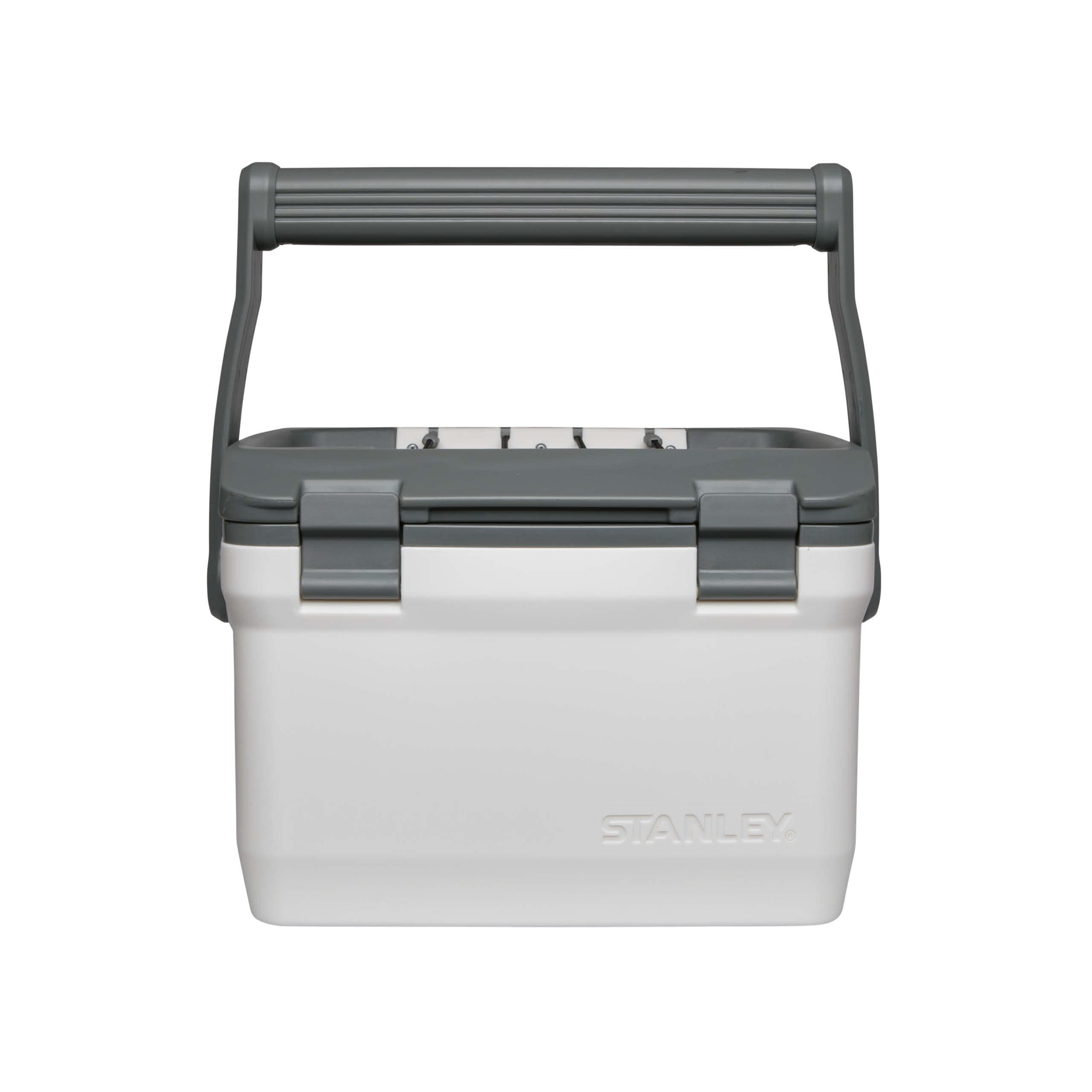 یخدان فضای باز Stanley Adventure مدل 6.6 لیتری Polar White - یخدان کوچک کمپینگ - بدون BPA - درب آن به عنوان صندلی نیز استفاده می‌شود - جعبه عایق‌بندی شده مقاوم بدون نیاز به برق - ضد نشت