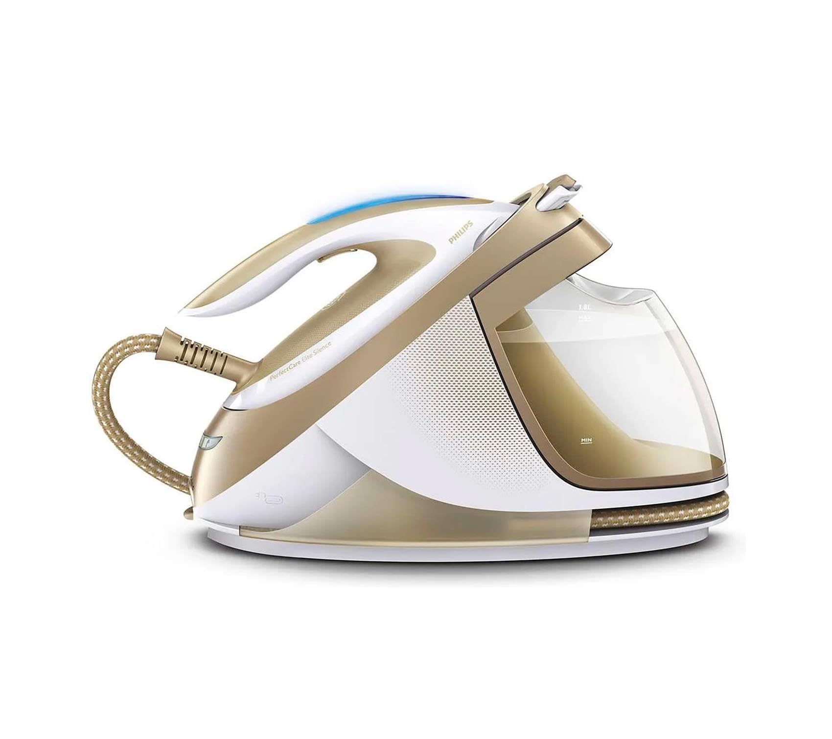 اتو بخار مخزن دار فیلیپس GC9642/60 PerfectCare Elite Silence، 2400 وات، دمای مطلوب، فشار بخار 7.2 بار، تقویت بخار 490 گرم در دقیقه