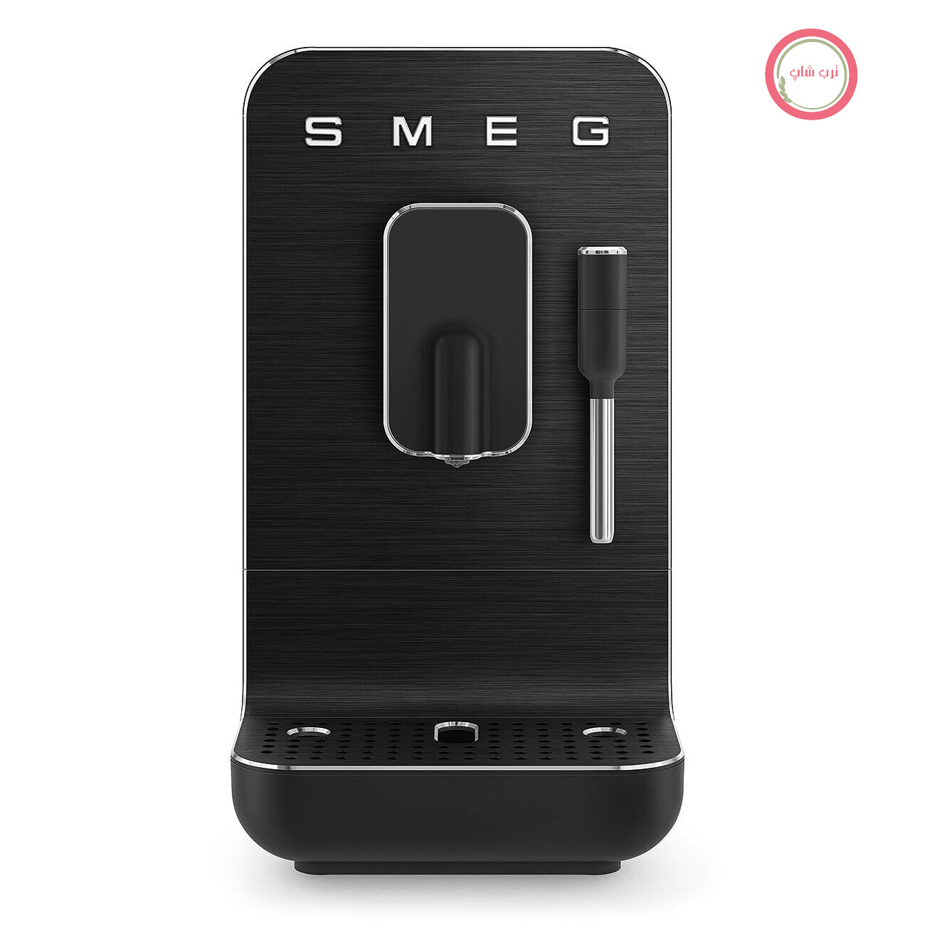 دستگاه قهوه ساز تمام اتوماتیک Smeg با قابلیت بخار BCC02FBMEU، نازل بخار، آسیاب یکپارچه، سیستم ترموبلاک، مخزن ۱.۴ لیتری، فشار پمپ ۱۹ بار، ابعاد جمع و جور، ۱۳۵۰ وات، روکش مات مشکی زمردی.