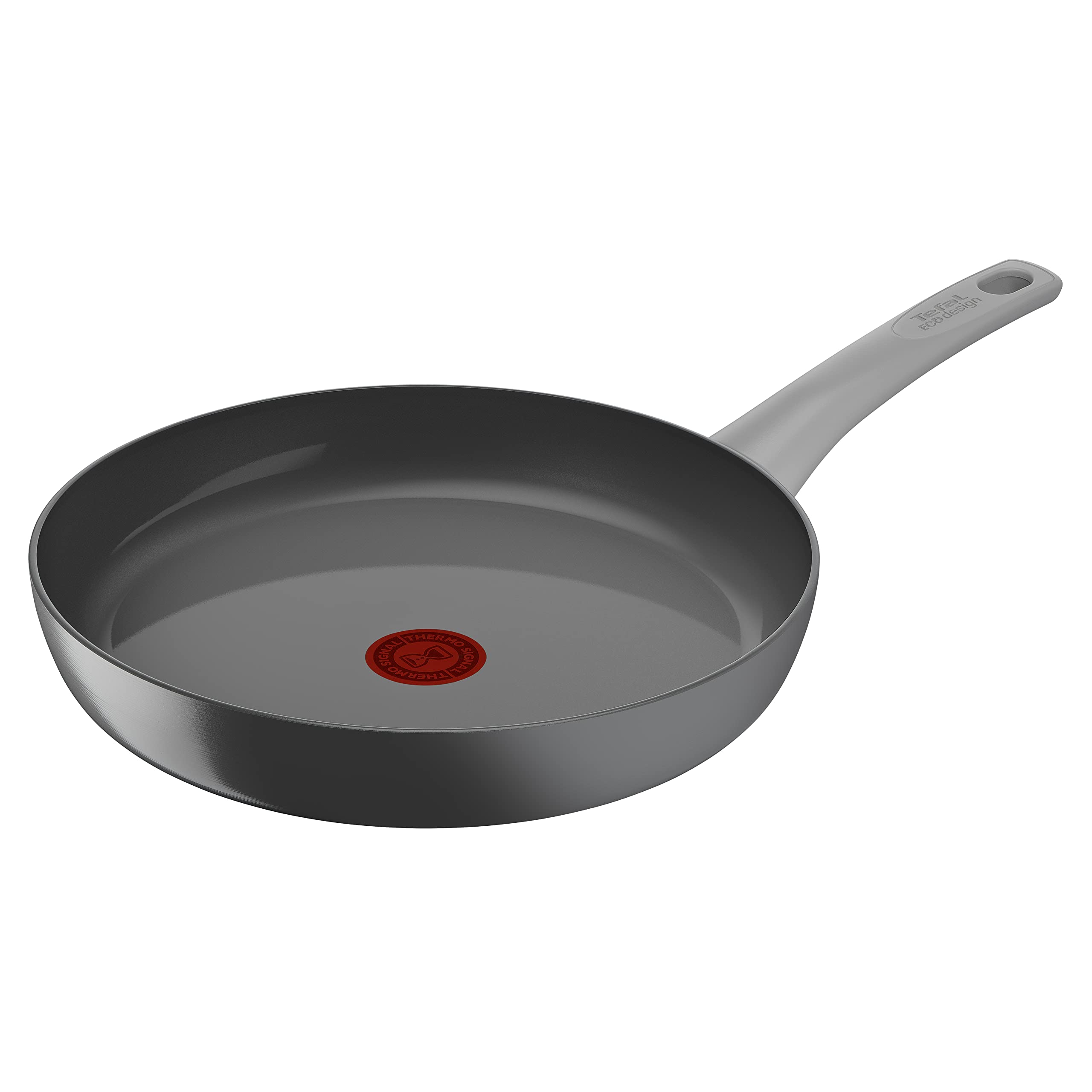 ماهیتابه تفال فرانسه C42706 تمدید روی ماهیتابه 28 سانتی متری | آب بندی سرامیکی | سازگار با محیط زیست بازیافت | سیگنال حرارتی انواع اجاق القایی | بی ضرر | خاکستری