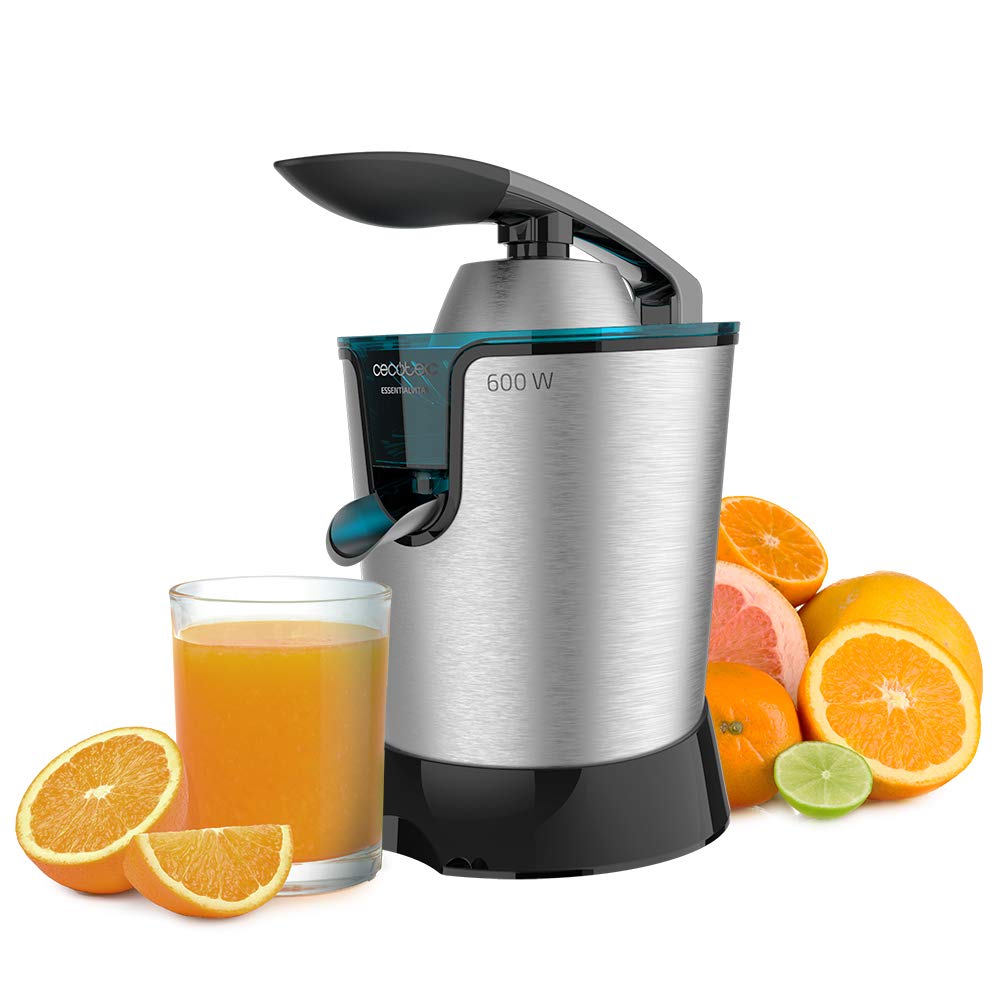 Cecotec Electric Lever Juicer EssentialVita PowerAdjust 600 Black. 600 وات، فیلتر تنظیم کننده خمیر، فیلتر دوم ساخته شده از فولاد ضد زنگ.