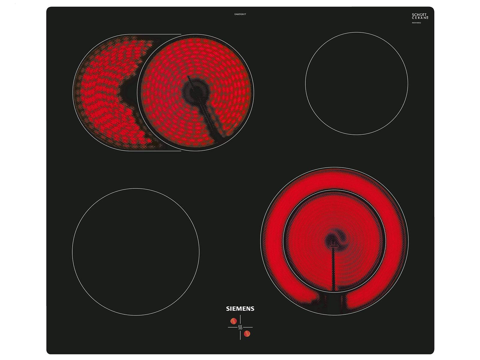 اجاق گاز رومیزی با کنترل زیمنس EA601GN17