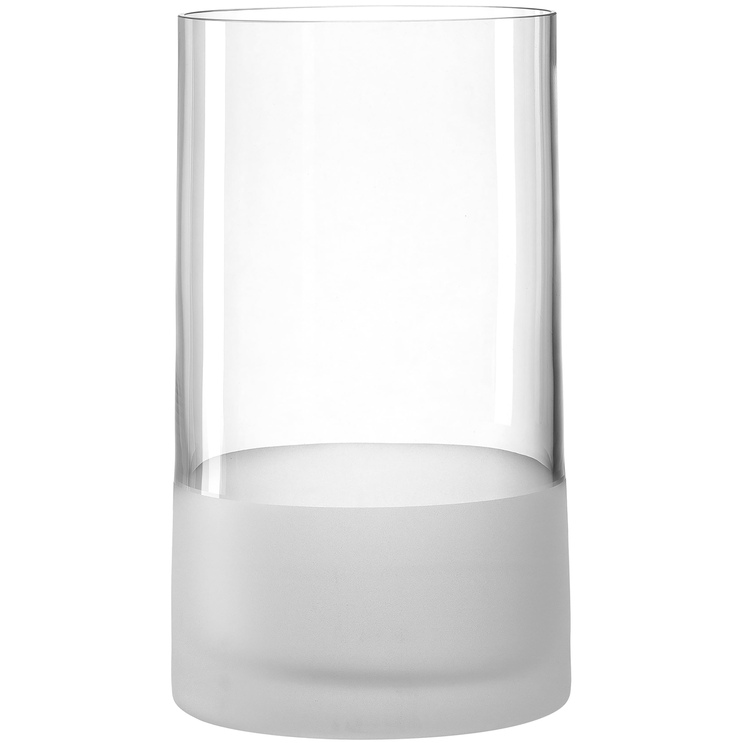 LEONARDO HOME 018629 NOVARA گلدان ساتن 26 سانتی متری، ساتن گلدان شیشه ای 26 سانتی متر