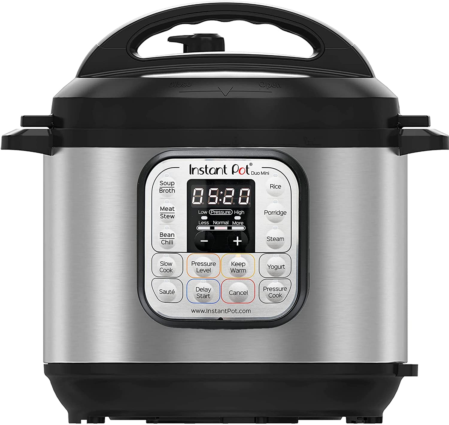 زودپز برقی مولتی کوکر اینستنت کانادا Instant Pot Duo 30 3L - زودپز، آرام پز، پلوپز، ماهیتابه، ماست ساز، بخارپز و غذاساز، ساخته شده از فولاد ضد زنگ، نقره ای