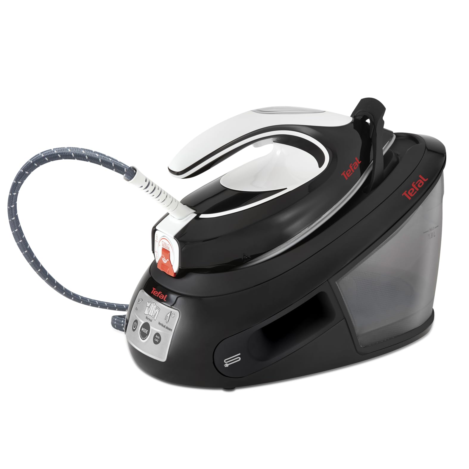 اتو بخار مخزن دار تفال فرانسه TEFAL SV8055 EXPRESS جمع آوری رسوب آهک 450 گرم در دقیقه انفجار بخار فشار قدرتمند 6.5 بار