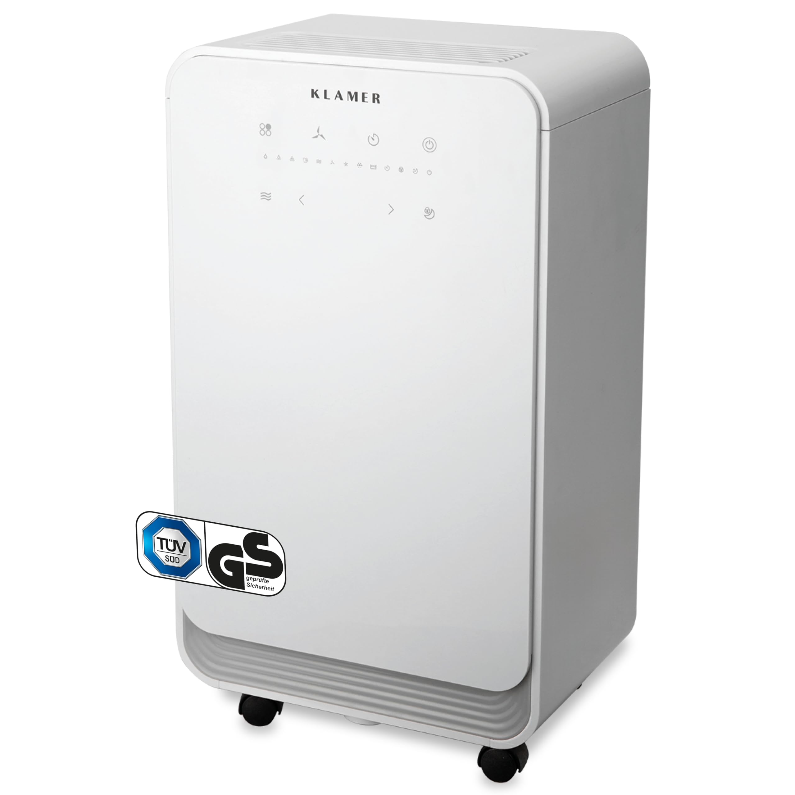 رطوبت گیر کلامر آلمان KLAMER لیتر 12، گردش هوا 100 متر مکعب در ساعت، رطوبت گیر اتاق قدرتمند 280 وات، رطوبت گیر تا ظرفیت 2 لیتر