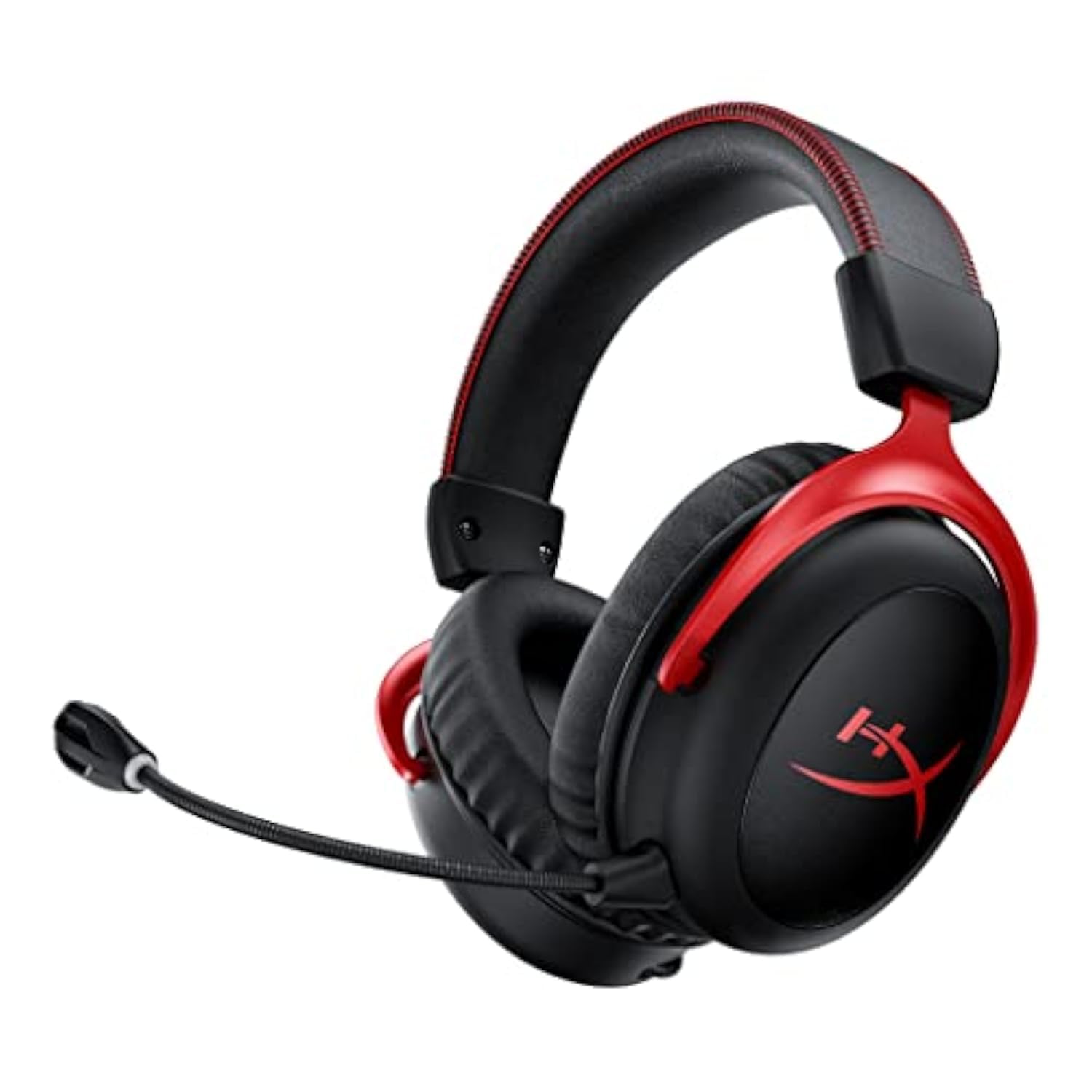 هدست گیمینگ بی‌سیم HyperX Cloud II، 2.4 گیگاهرتز، باتری 30 ساعت، برد 20 متر، هدفون صوتی فضایی DTS، درایورهای 53 میلی‌متری، راحتی HyperX، میکروفون جداشدنی