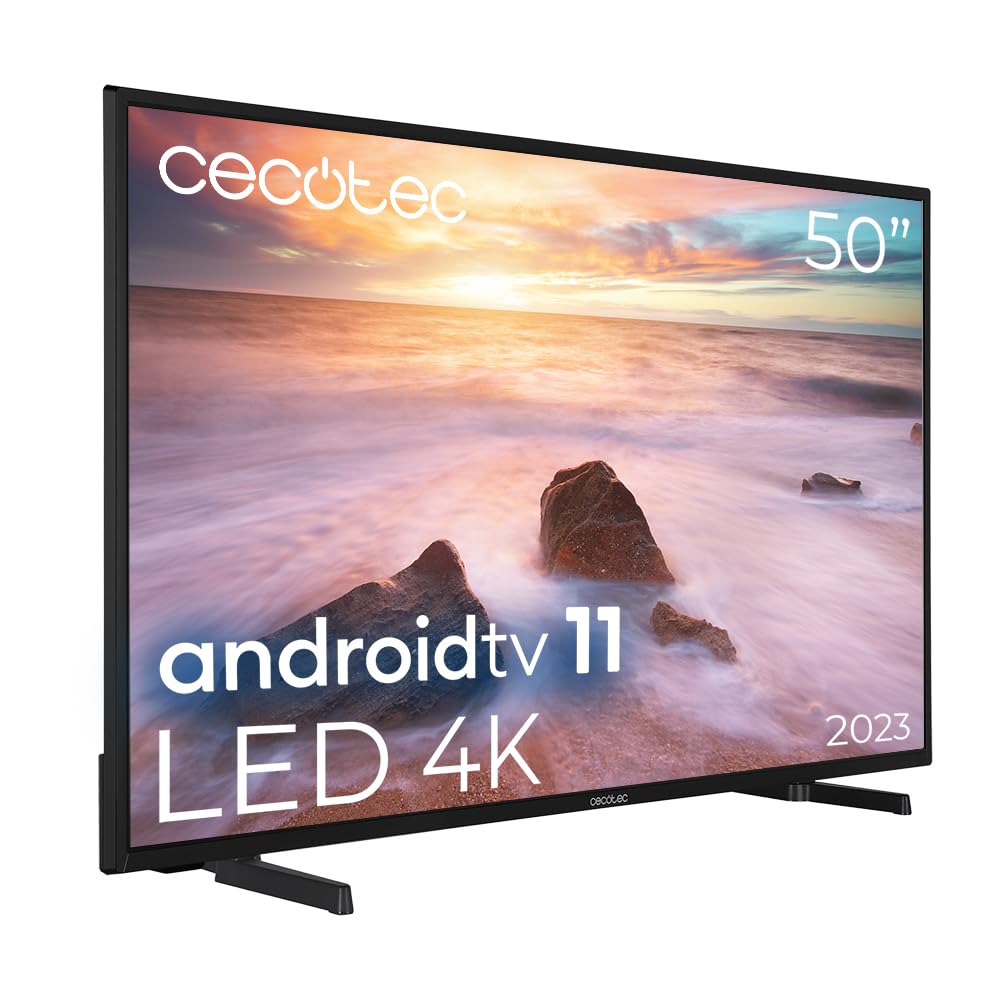 تلویزیون ال‌ای‌دی هوشمند سکوتک اسپانیا Cecotec 50 اینچ سری A2 مدل ALU20050. کیفیت 4K UHD، اندروید 11، بدون قاب، MEMC، دالبی ویژن و دالبی اتموس، HDR10، 2 بلندگوی 10 واتی، مدل 2023