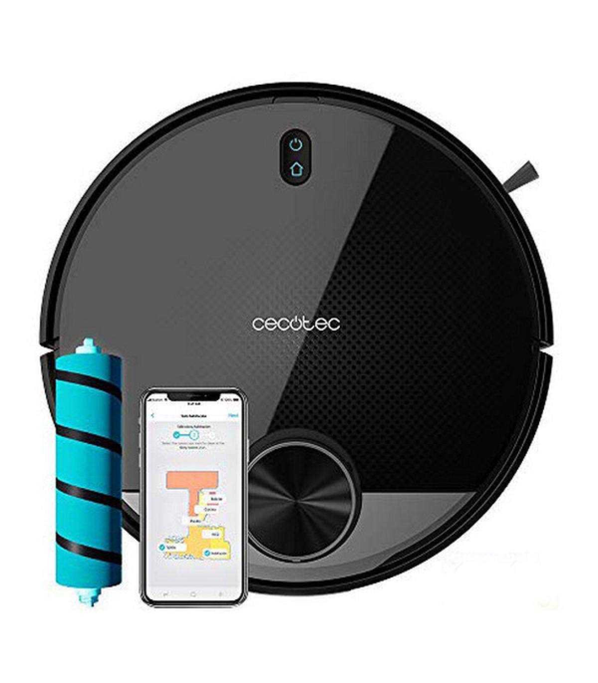 ربات جاروبرقی و کف شوی Cecotec Conga 3390. 4 در 1، 2300 پاسکال، فناوری لیزر، اسکراب، جارو کردن، و موپ به طور همزمان، جالیسکو براش، برنامه با پلان