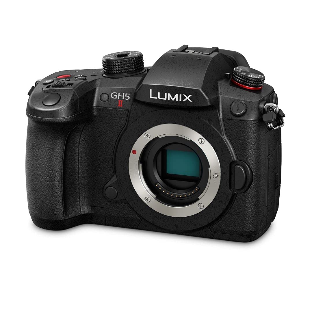 دوربین سیستم Panasonic LUMIX DC-GH5M2E (20 مگاپیکسل، 4K، تثبیت‌کننده دوگانه، محافظت در برابر سرما/گرد و غبار و پاشش آب) بدنه تکی GH5 II (بدون لنز)