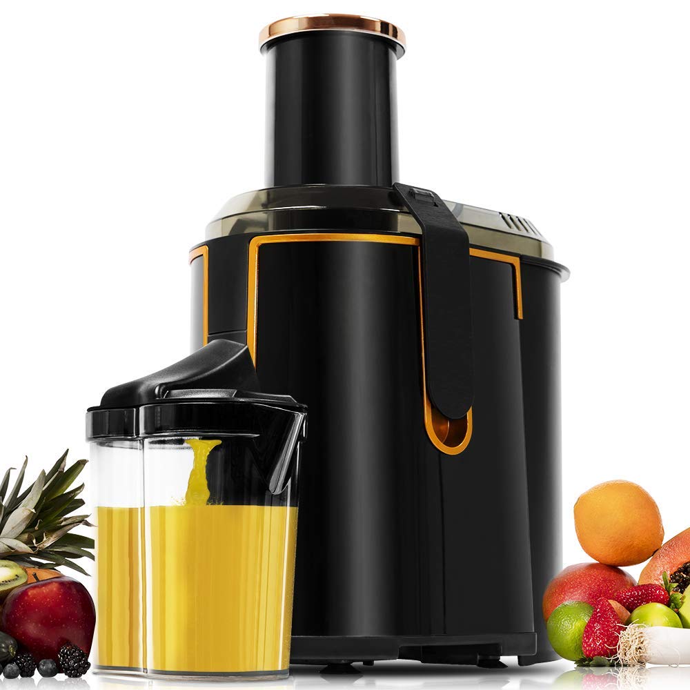 Cecotec Orbital Juicer Extreme Titanium 19000 XXL برای میوه و سبزیجات. 19000 دور در دقیقه، 1300 وات، کانال پرکننده XXL (75 میلی متر)، دیسک با پوشش تیتانیوم، 2 سرعت و بدون BPA