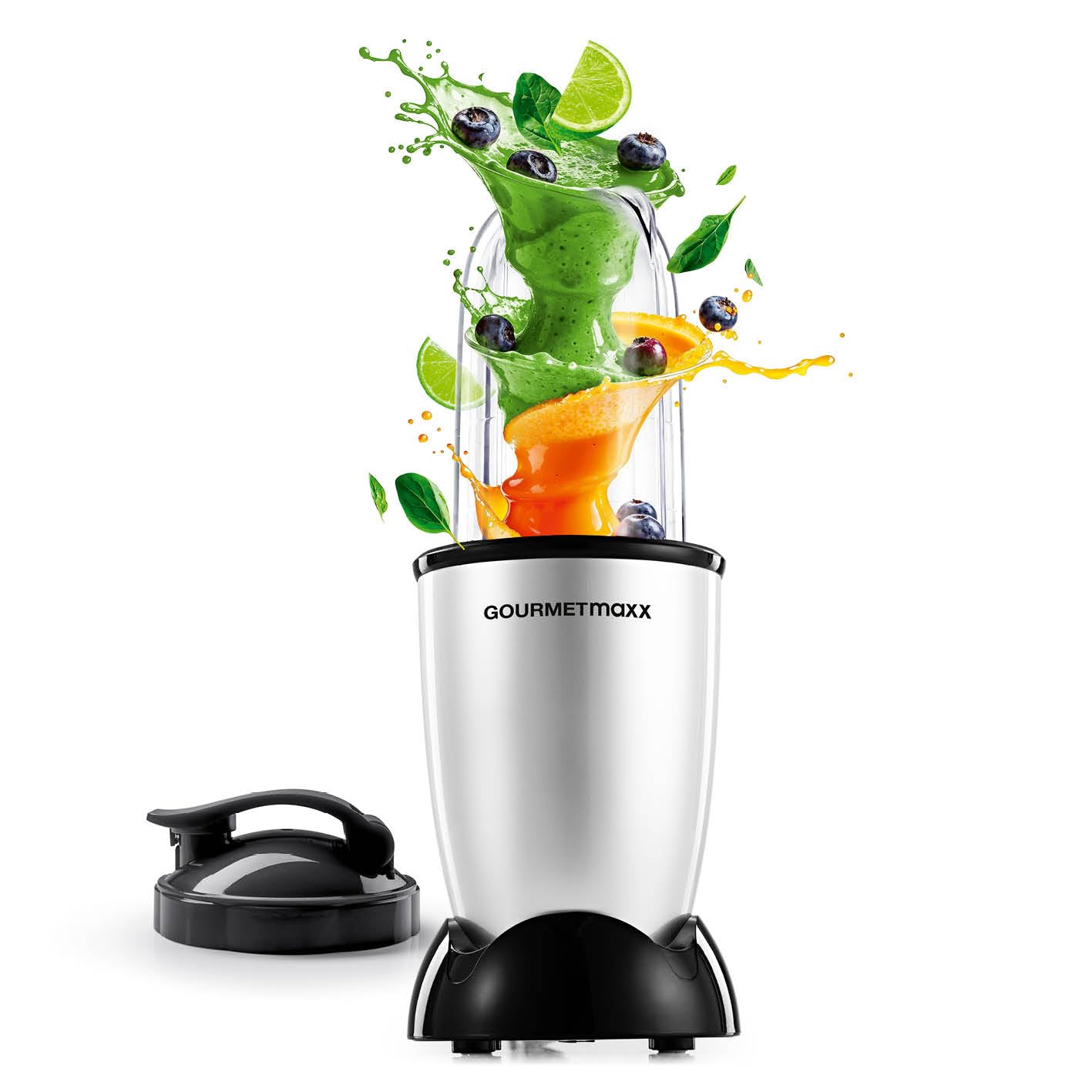 اسموتی ساز گورمت‌ مکس آلمان GOURMETmaxx آقای مجیک ۴۰۰ وات ست M نقره‌ای