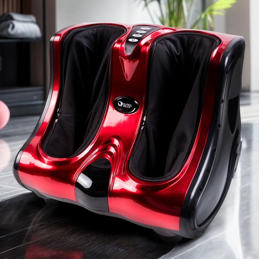 GLOBAL RELAX® | ماساژور پا و ساق پا VITALZEN | ماساژور ورز دادن با برنامه‌های ماساژ | حالت‌های شدت | برای تسکین درد و تنش عضلانی در پاها، مچ پا و ساق پا