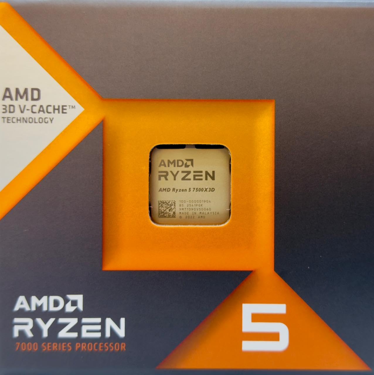جعبه پردازنده AMD Ryzen 5 7500X3D