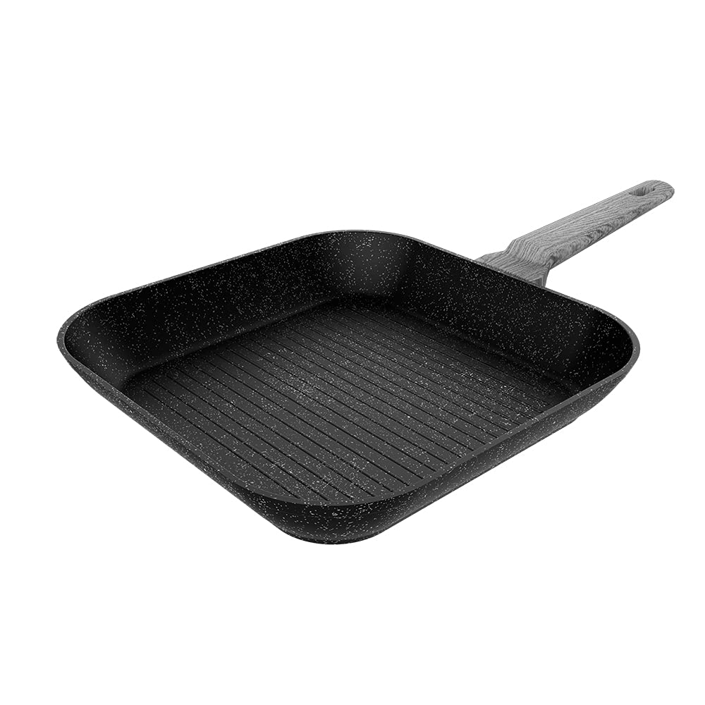 ماهیتابه گریل سکوتک اسپانیا Cecotec مدل Polka Excellence 28 Grill Force، قطر 28 سانتی‌متر، آلومینیوم ریخته‌گری، روکش نچسب، مناسب برای ماشین ظرفشویی و انواع اجاق گاز، پایه با ابعاد پایدار (کالکشن انحصاری)