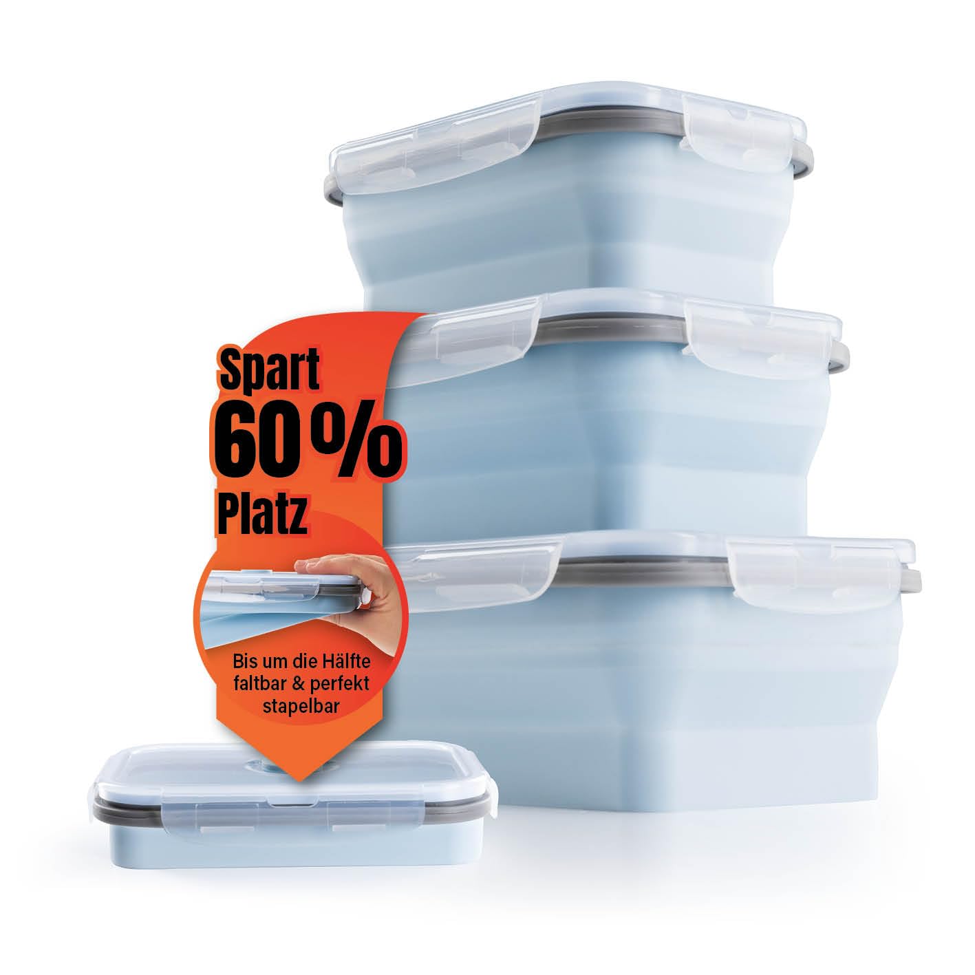 ظروف نگهداری مواد غذایی گورمت‌ مکس آلمان GOURMETmaxx با درب ۴ عددی ضد نشت بدون BPA