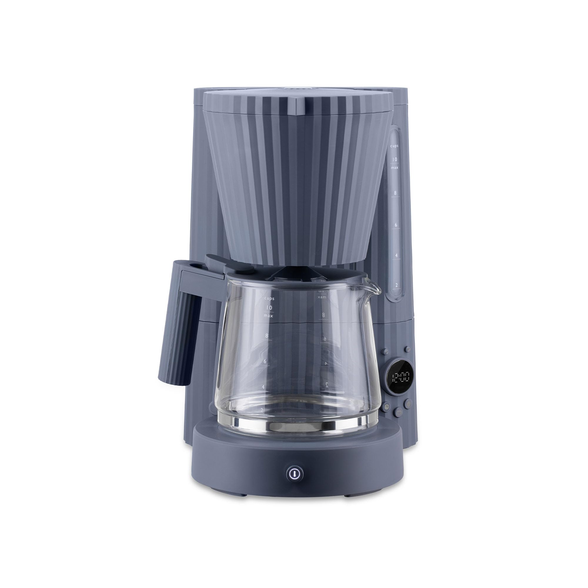 قهوه ساز فیلتردار السی ایتالیا Alessi Plissé MDL14 G با طراحی خاص، قابلیت شروع خودکار، ساخته شده از رزین ترموپلاستیک، خاکستری