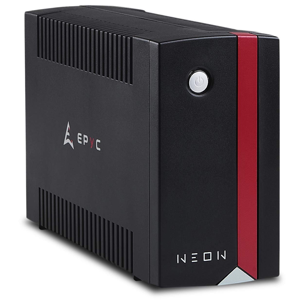 EPYC® NEON - یو پی اس برای کامپیوتر، 650VA / 360 Watt، یو پی اس، منبع تغذیه بدون وقفه برای مودم روتر، فناوری Line Interactive، AVR، 2x خروجی Schuko، یو پی اس 230v 650VA / 360Watt
