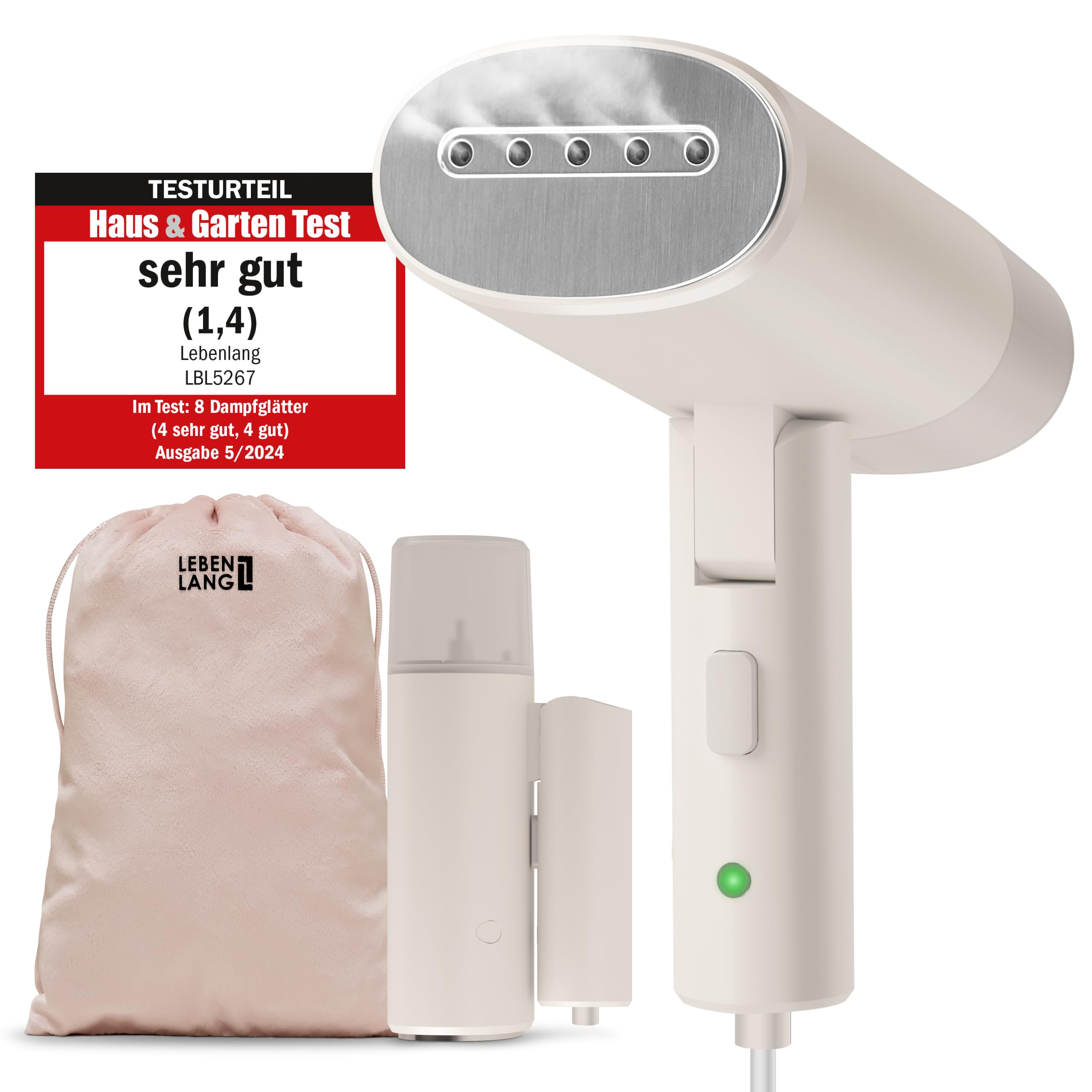 اتو بخارگر لبن لانگ آلمان - جمع و جور تاشو و شامل. برس بخار اتو بخار ست مسافرتی I برای اتو بخار در تعطیلات بخارشوی دستی سفری Mini Steam Stream سفری