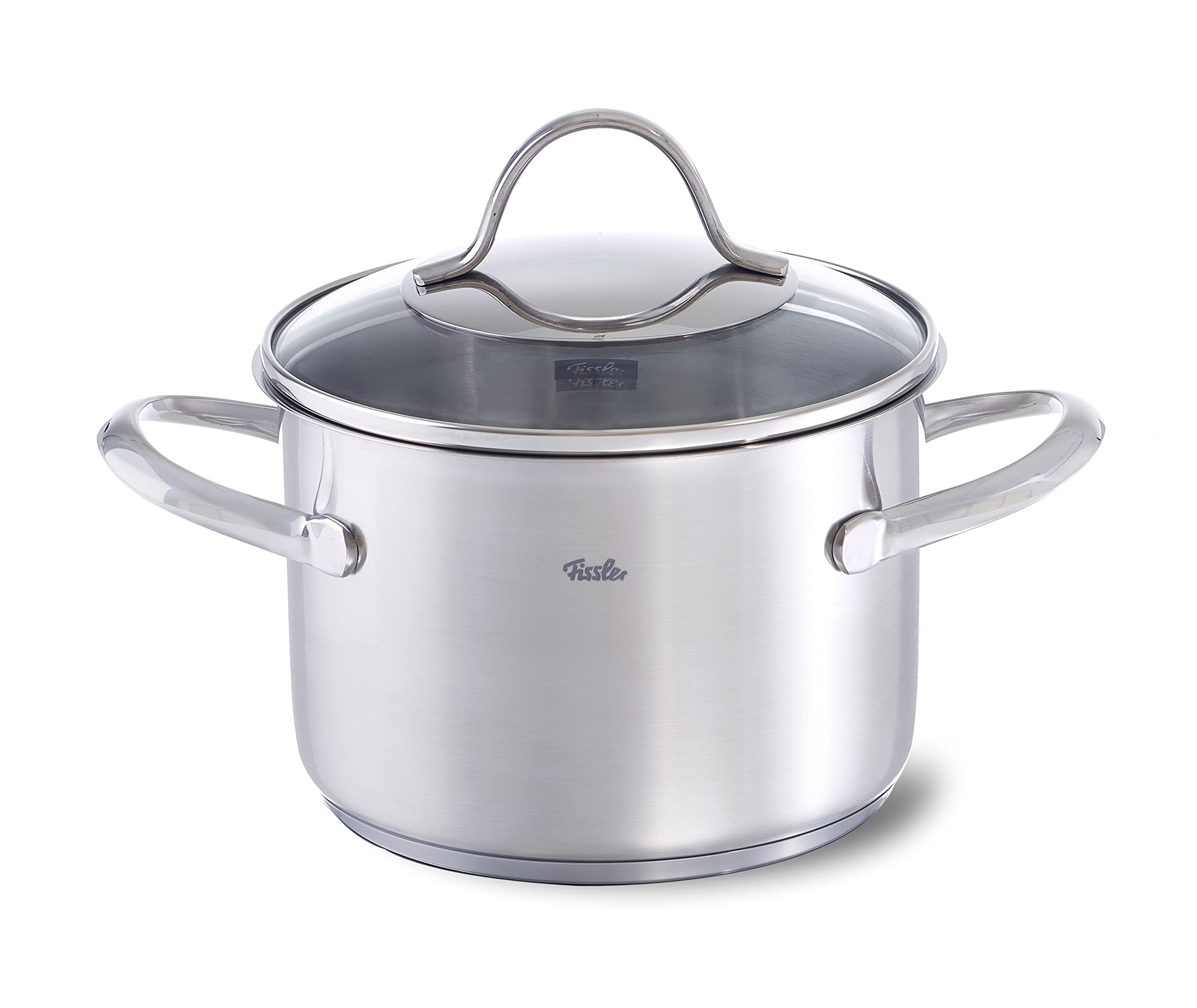 قابلمه تکی فیسلر Fissler paris / استیل ضد زنگ (2.1 L - Ø 16 سانتی متر) قابلمه پخت و پز با درب شیشه ای، لبه ریختن، صرفه جویی در انرژی - القایی