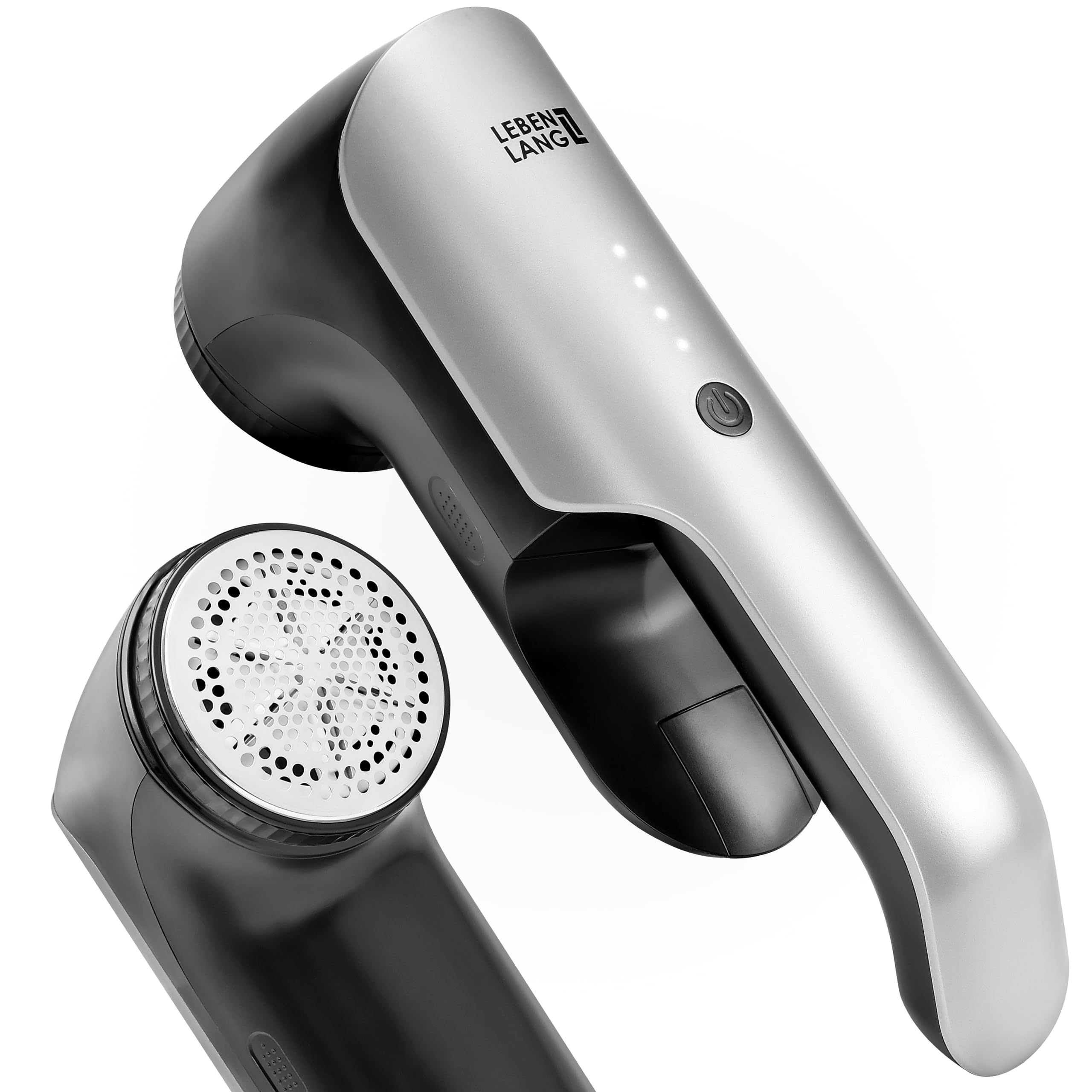 پرزگیرشارژی لبن لانگ آلمان LIFETIME 2000 میلی آمپر ساعت - شامل. برس نمایشگر و تمیز کننده LED | تا 2 ساعت زمان اجرا | ریش تراش برای لباس | پرز پاک کن | ریش تراش پرز | پرز زدا