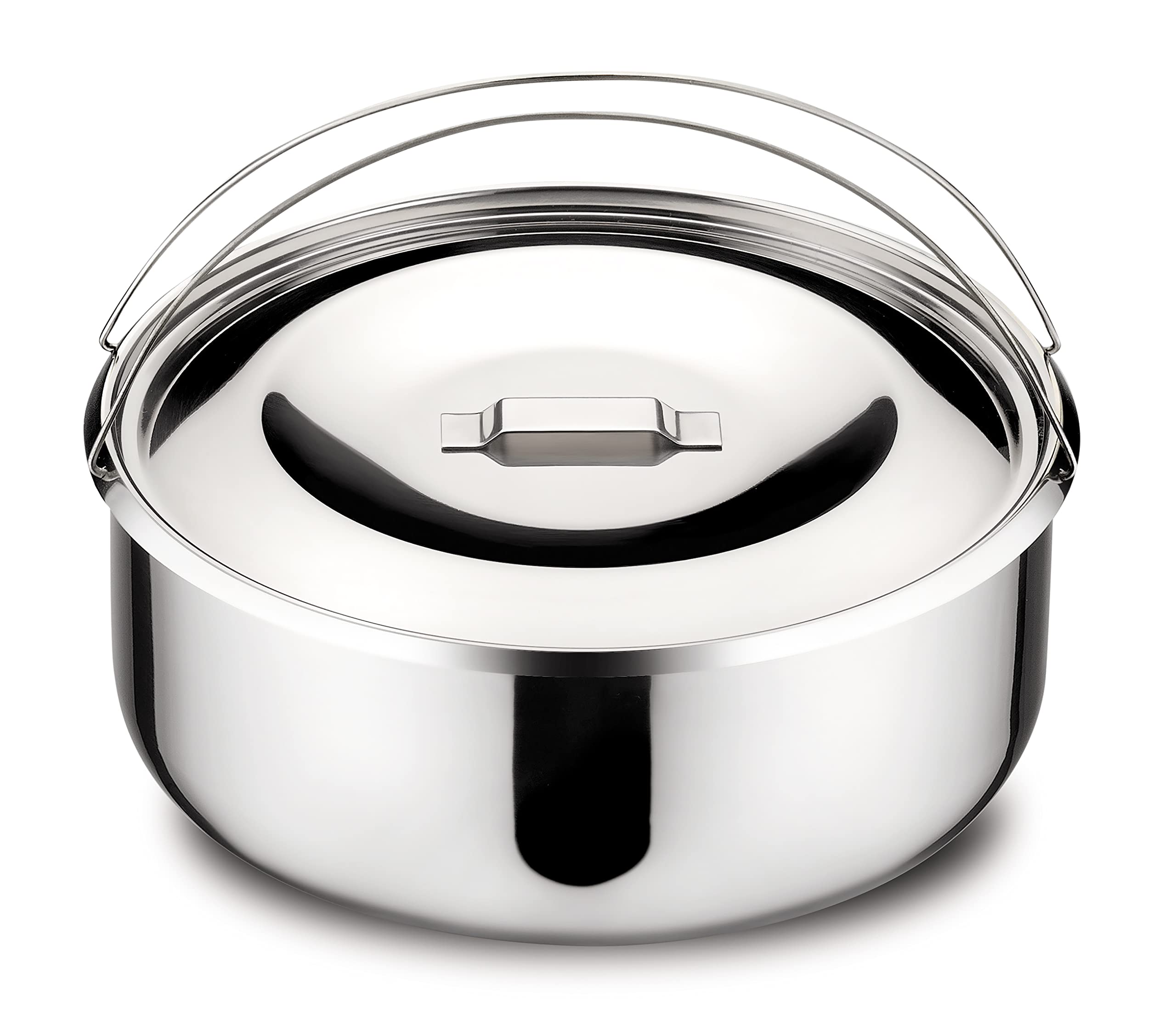 لوازم جانبی زودپز لاگوستینا، کاسه ۷ لیتری، فلزی، نقره‌ای، ۲۲ سانتی‌متر