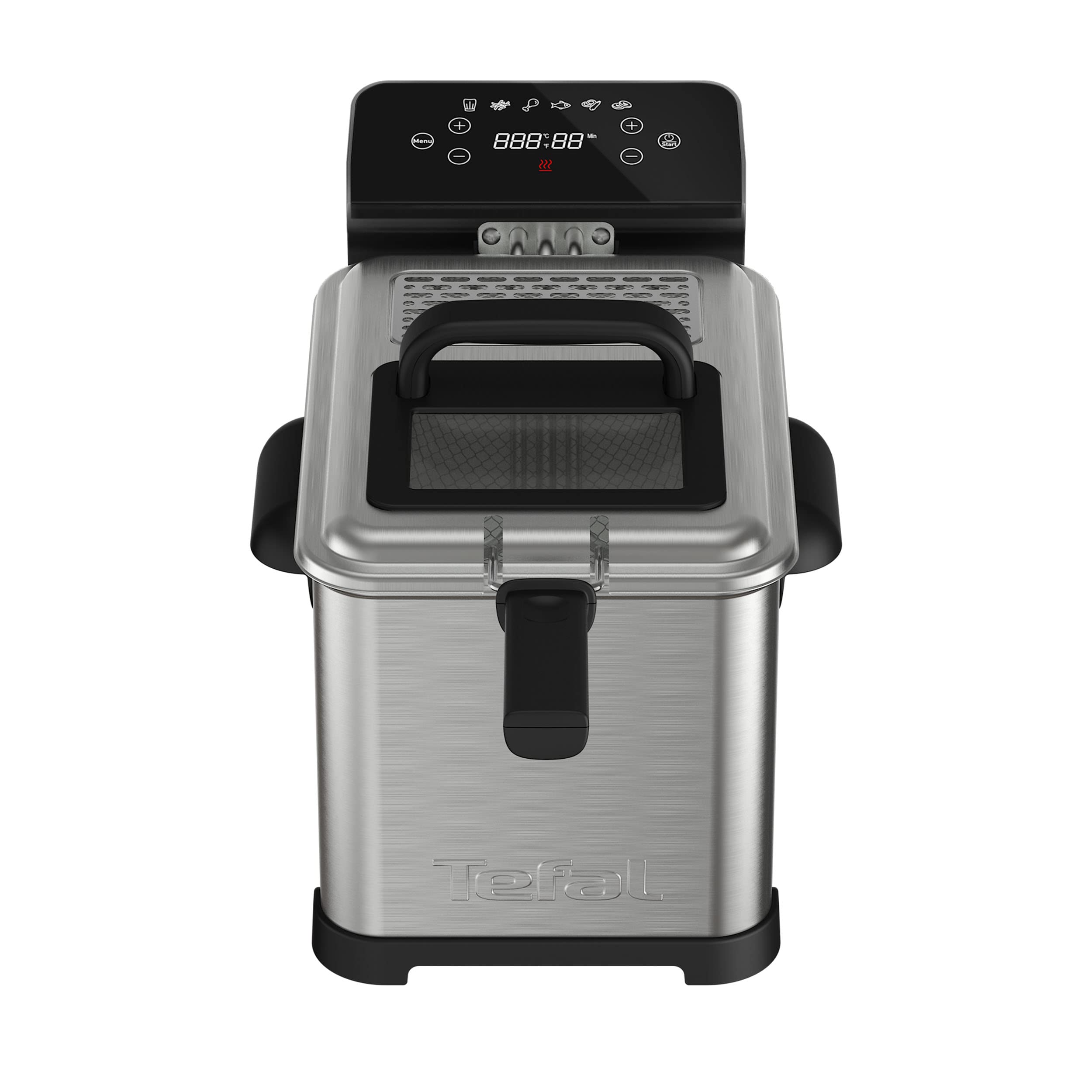 سرخ کن برقی دیجیتال تفال فرانسه Tefal FR507D | ظرفیت روغن 4 لیتر | تکنولوژی منطقه خنک کننده | صفحه نمایش دیجیتال LED با پنل لمسی