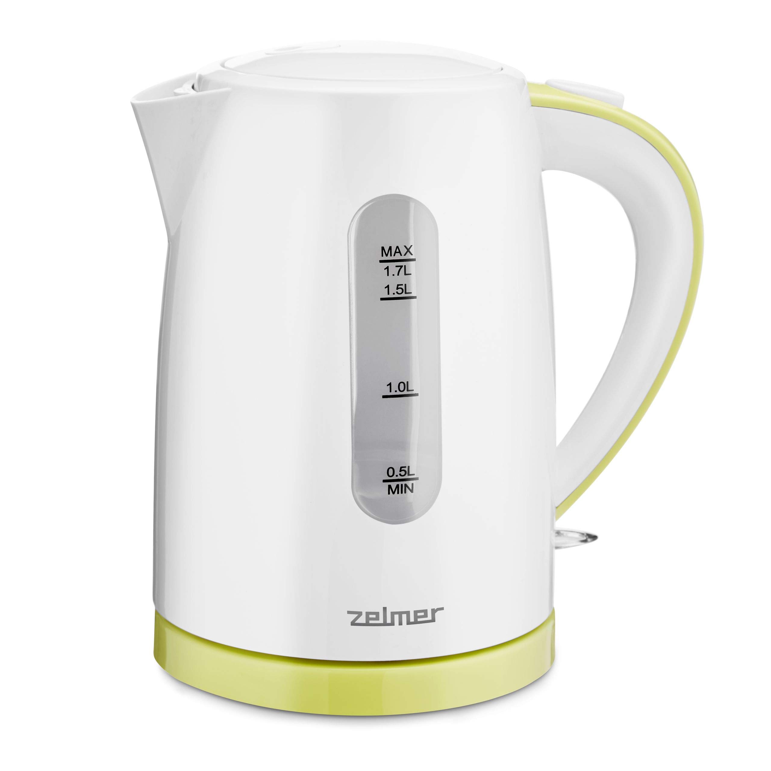 کتری برقی زلمر لهستان Zelmer ZCK7616L، ۱.۷ لیتر، ۲۲۰۰ وات، فیلتر ضد رسوب، خاموش شدن خودکار، بدون BPA