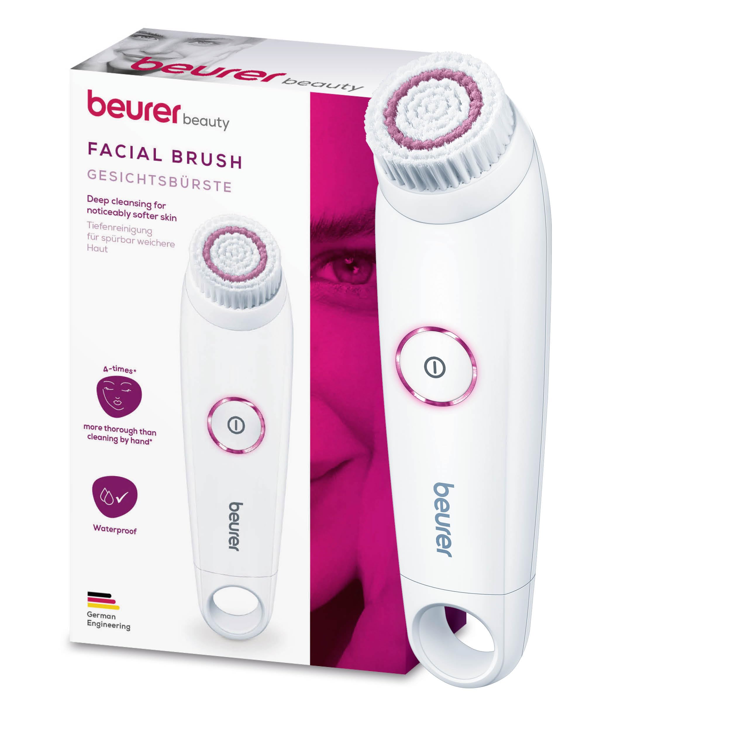 برس پاکسازی صورت بیورر آلمان Beurer FC 45 پاکسازی عمیق برای پوستی به مراتب نرم‌تر، چرخش ۲ مرحله‌ای