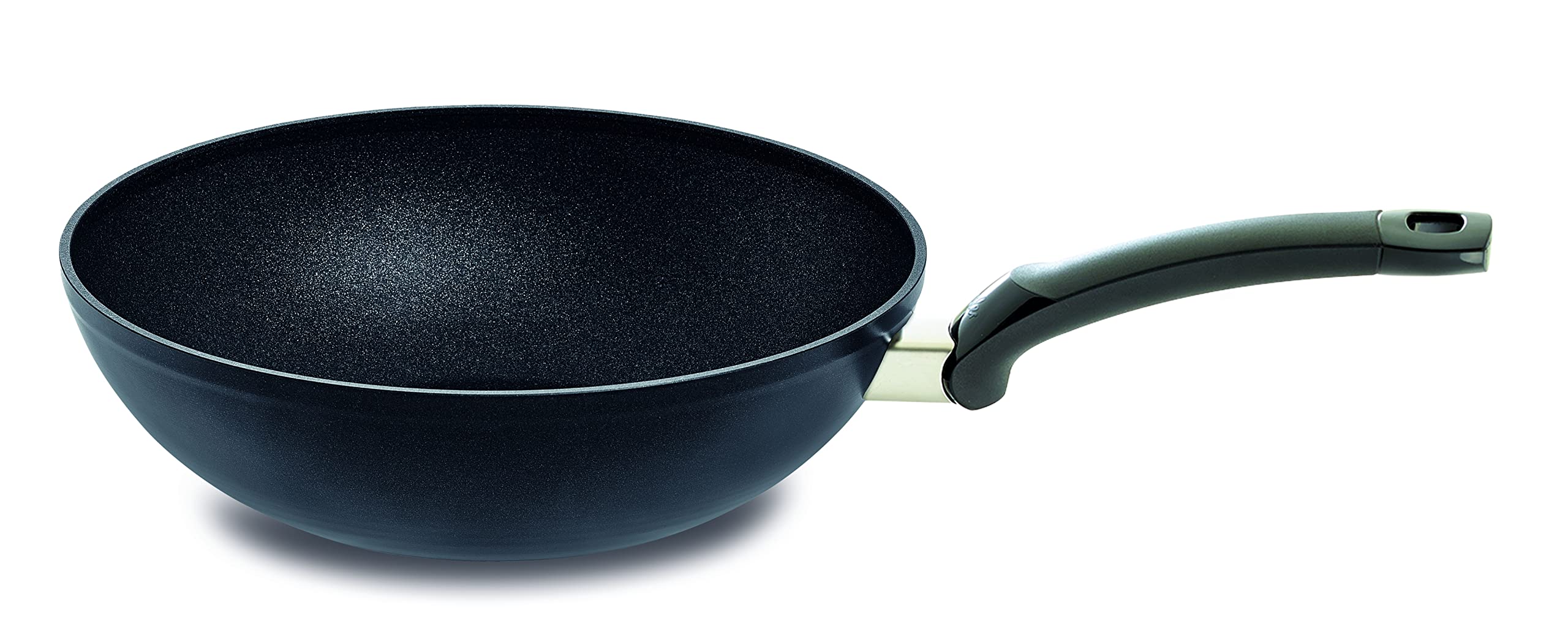 ماهیتابه ووک فیسلر آلمان Fissler Adamant / ووک آلومینیومی، تابه آسیایی (Ø 28 سانتی متر) روکش شده، نچسب، لبه بلند، ضد خش، انواع اجاق گاز - القایی