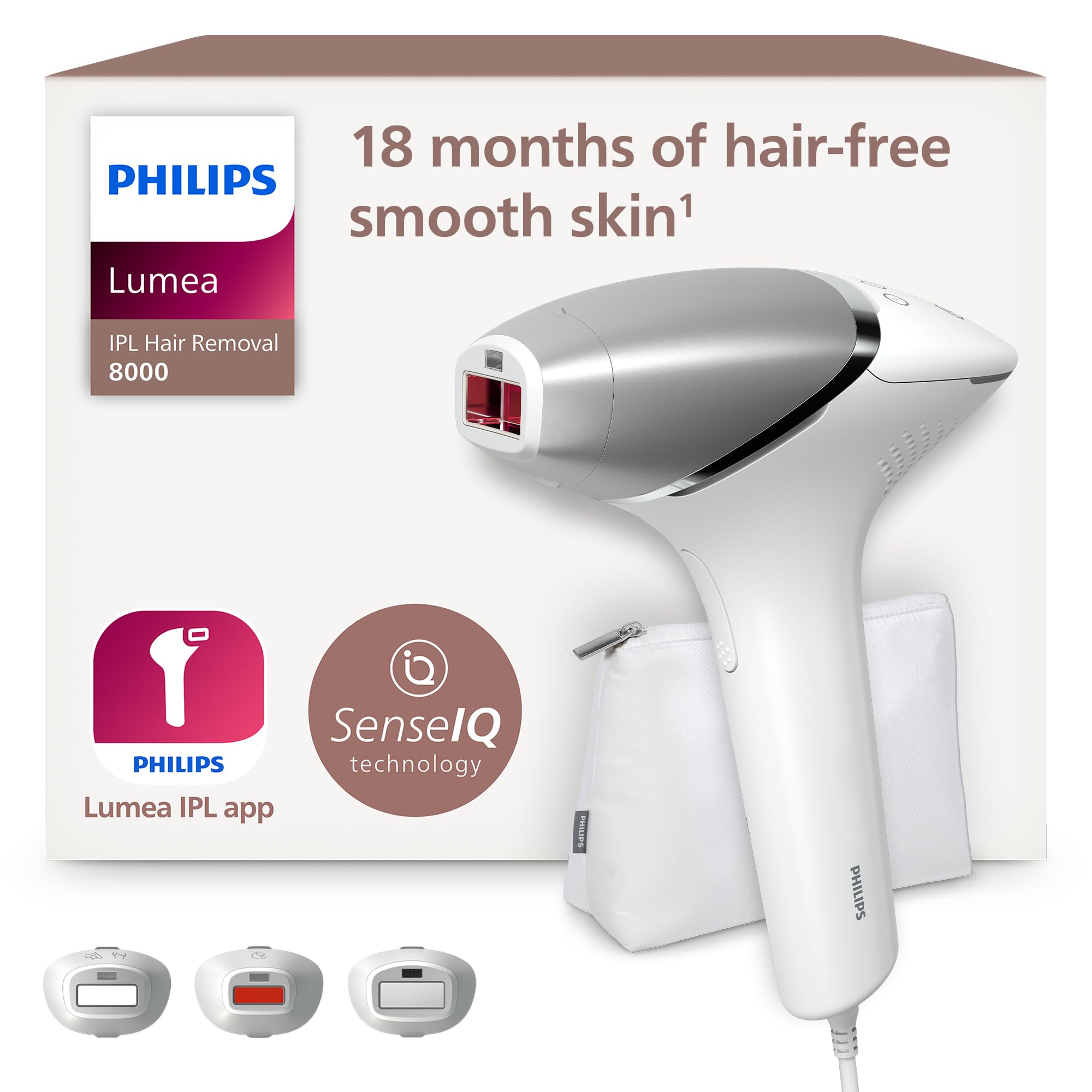 لیزر بدن بانوان فیلیپس هلند Philips Lumea BRI946/00 سری لومیا ۸۰۰۰ - دستگاه رفع موهای زائد با IPL