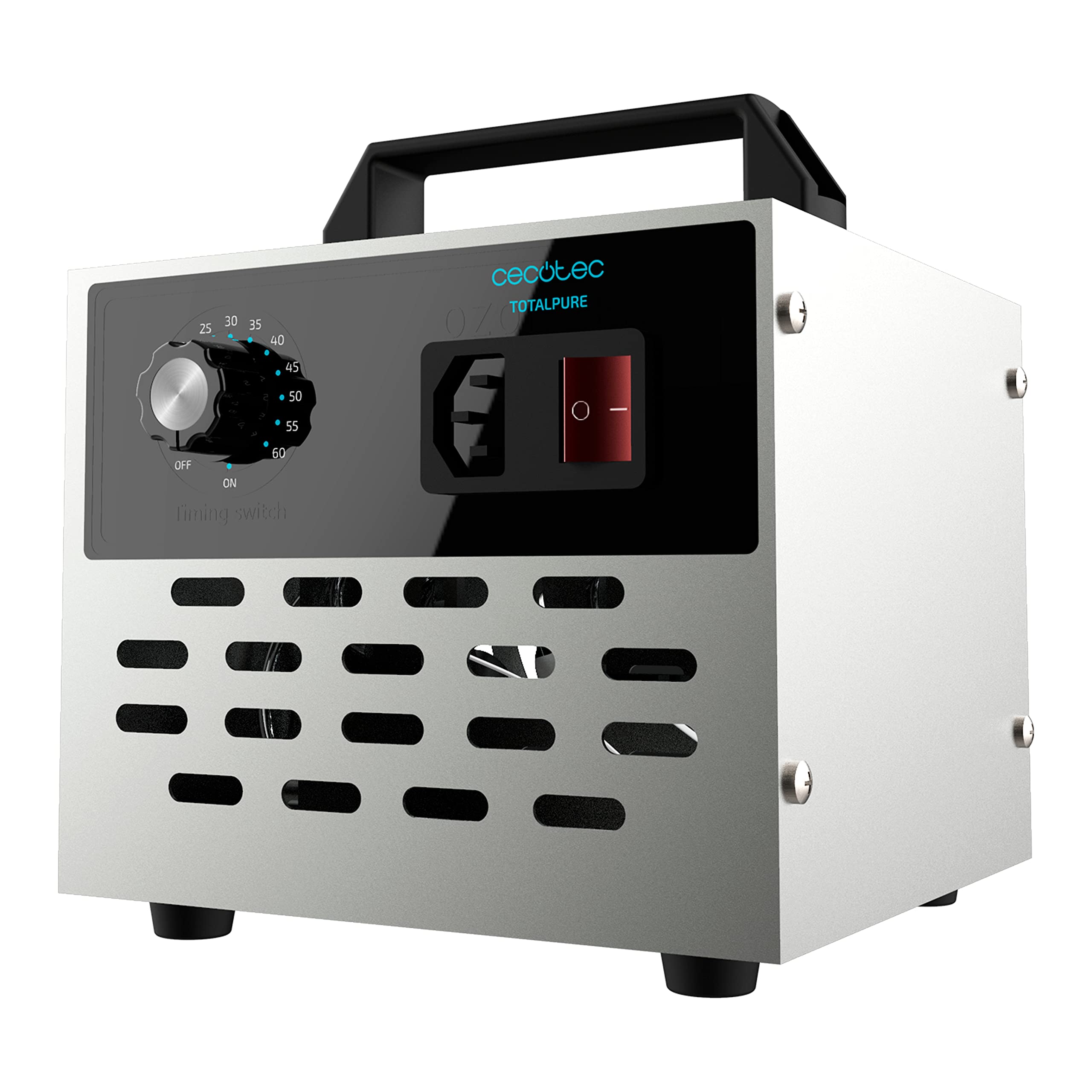 ژنراتور ازن سکوتک اسپانیا Cecotec مدل TotalPure 4000 Light Ozone. ژنراتور ازن ۲۸ گرم در ساعت با ۱۲۰ وات، تایمر و کلید روشن/خاموش، تایمر، تا تقریباً... ۱۰۰ متر مربع