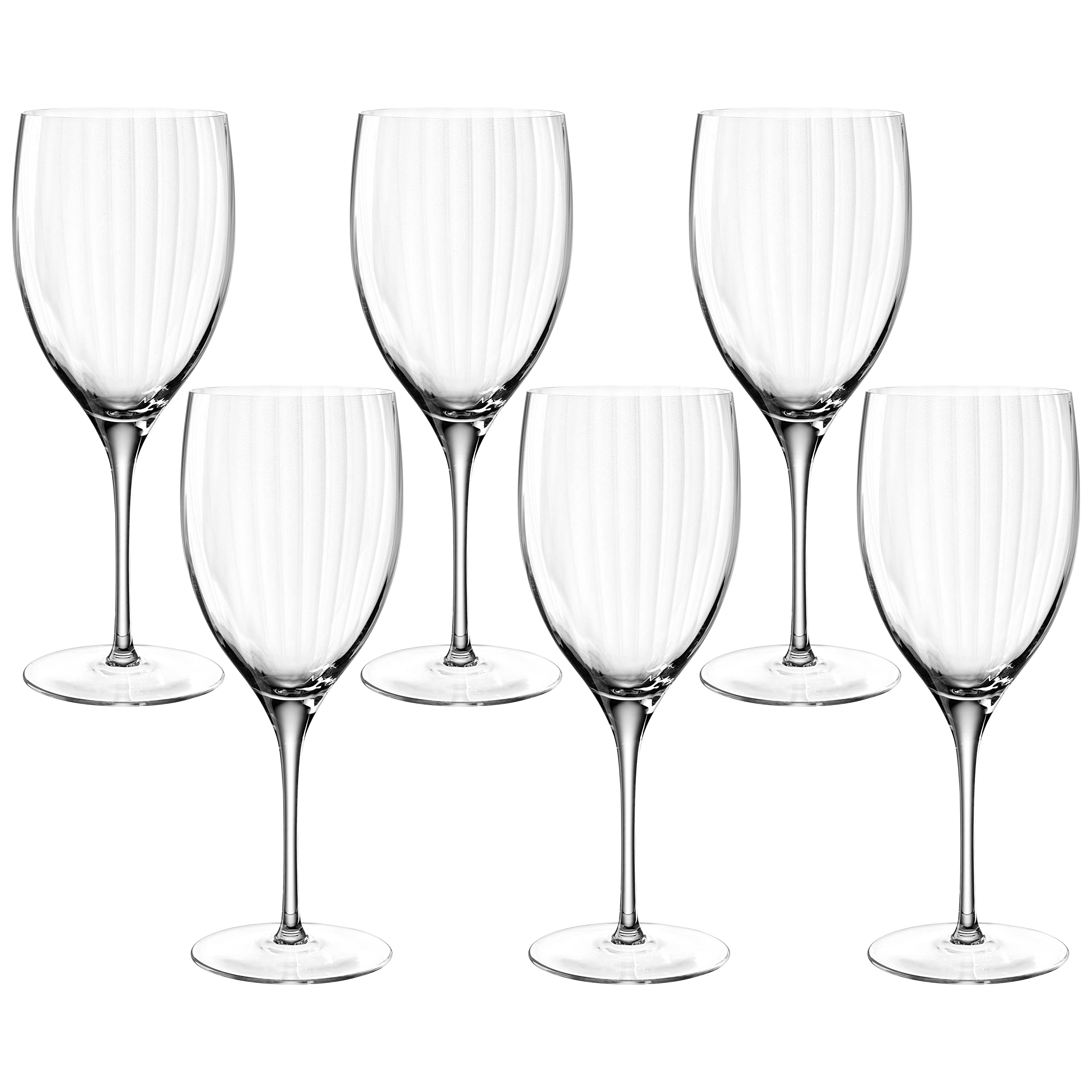 سرویس ۶ عددی لیوان شراب قرمز لئوناردو هوم پوئسیا، جام شراب قرمز قابل شستشو در ماشین ظرفشویی، ارتفاع ۲۴ سانتی‌متر، ۶۰۰ میلی‌لیتر، شیشه، ۰۶۹۱۶۵ لیوان شراب قرمز ۶۰۰ میلی‌لیتری شفاف، ۶ لیوان