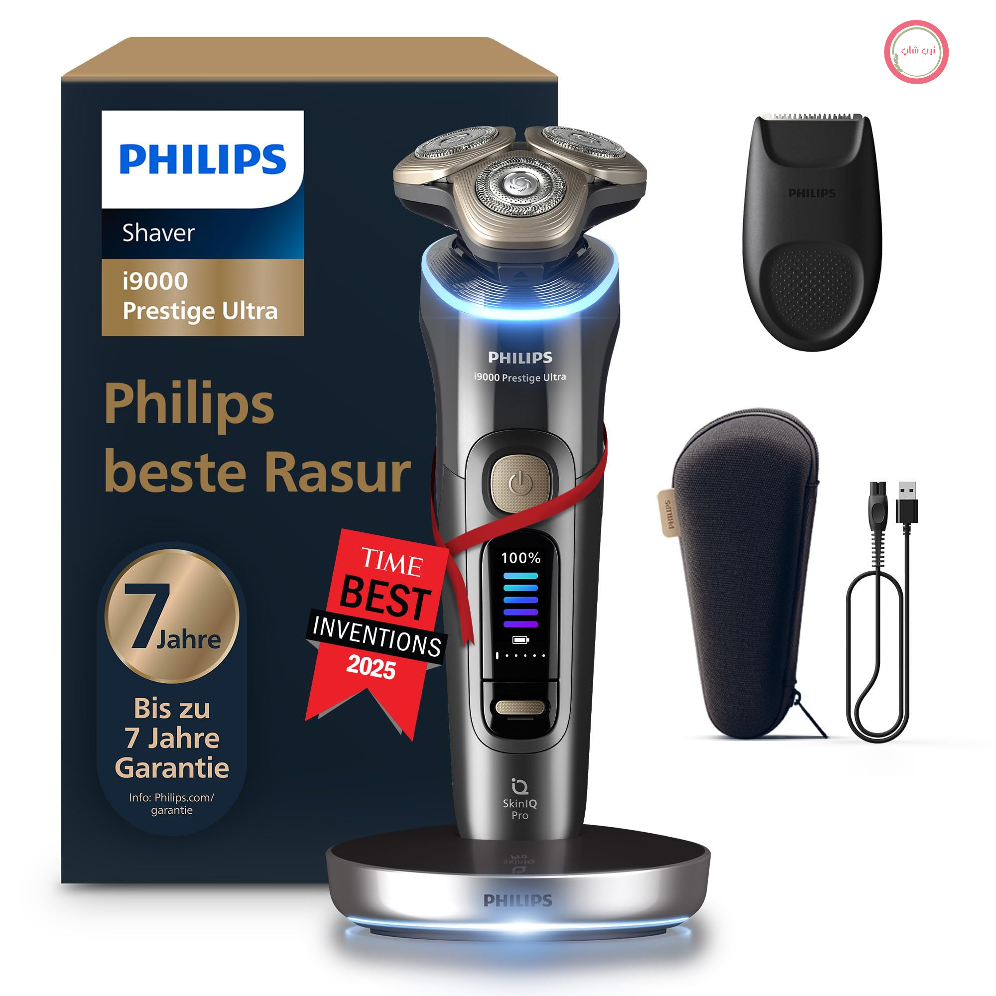 ریش‌ تراش برقی فیلیپس هلند پرستیژ اولترا Philips Rasierer i9000 XP9402/11 حسگر فشار و حرکت
