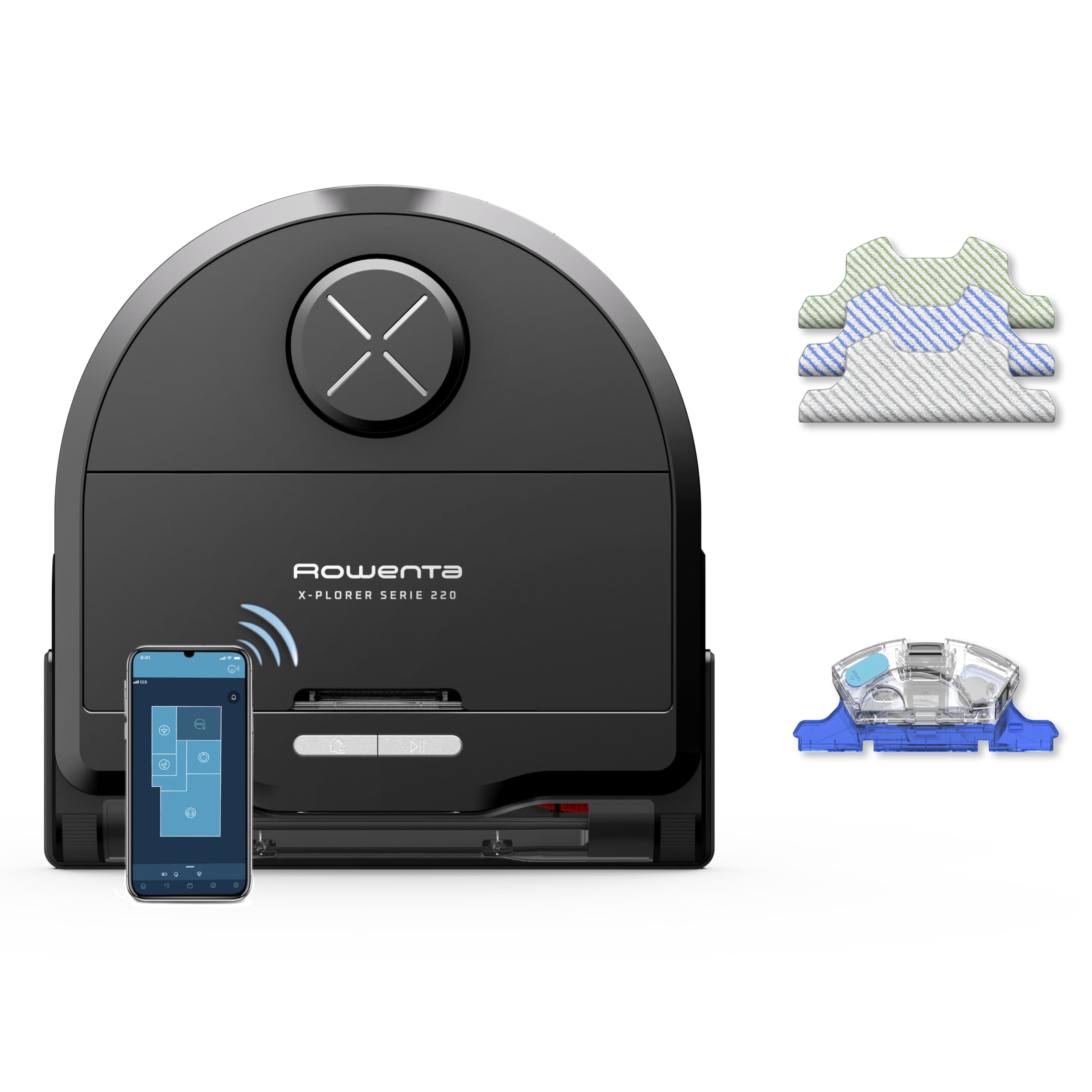 ربات جاروبرقی مرطوب/خشک Rowenta Xplorer، RR9475WH