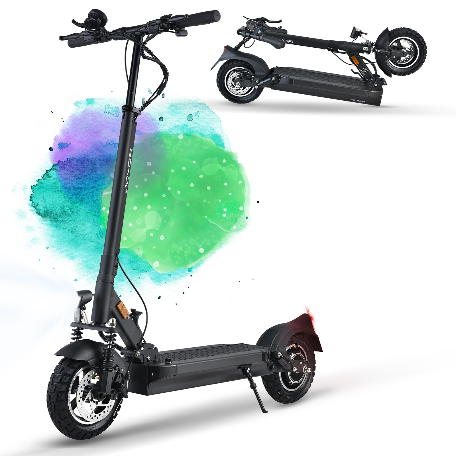 اسکوتر برقی JOYOR E با تاییدیه جاده (ABE)، حداکثر برد ۱۰۰ کیلومتر، موتور ۵۰۰ وات، اسکوتر برقی تاشو، اسکوتر برقی ۱۰ اینچی Y8S