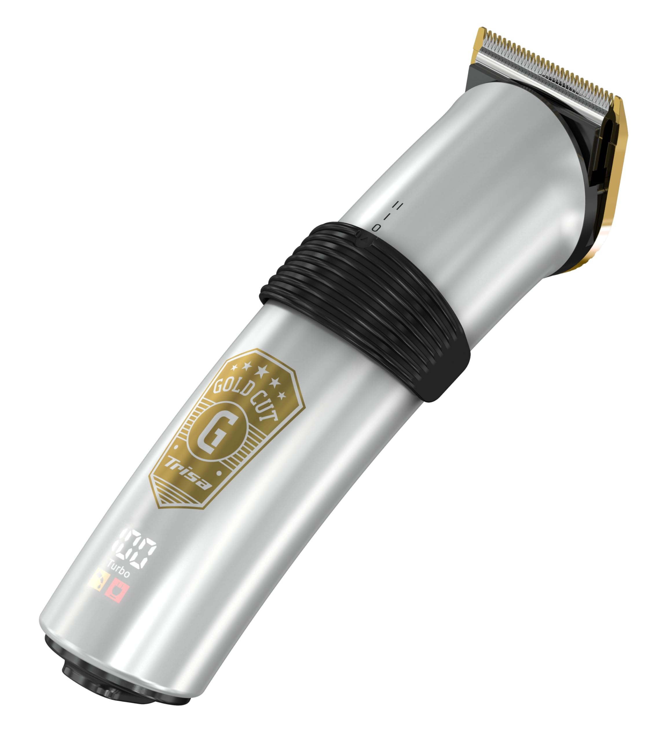 ماشین اصلاح مو تریزا سوئیس - 210 دقیقه باتری لیتیوم-یون، تیغه استیل ضد زنگ و نمایشگر LC - ماشین اصلاح موی مردانه با 10 حالت تنظیم، 2 سرعت، 5 شانه و پورت USB-C