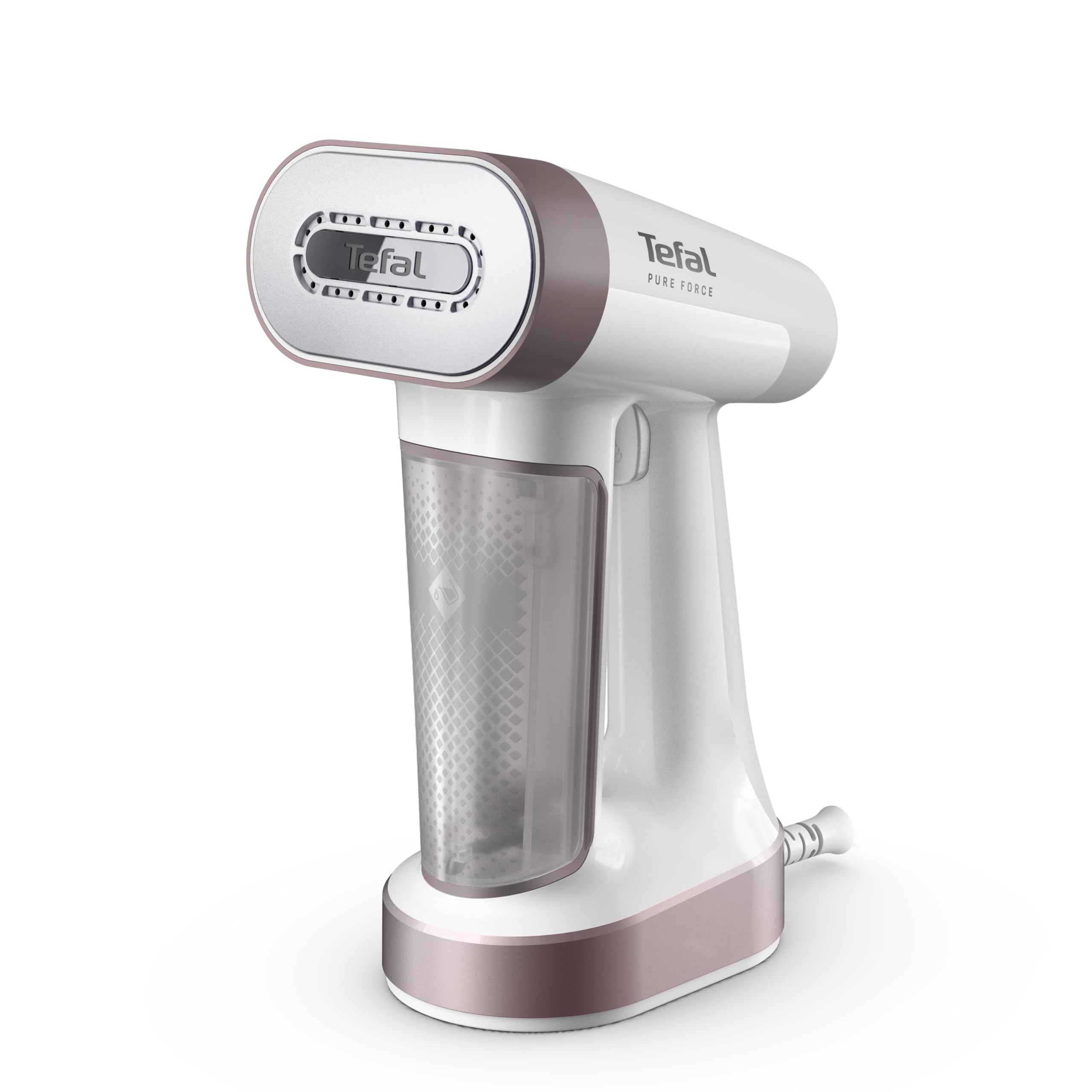 برس بخار Tefal Pure Force 2-in-1، بخاردهی عمودی، اتوکشی افقی، ۱۲ دقیقه بخاردهی مداوم، ۴ سطح قدرت، عملکرد تقویت بخار، از بین بردن ۹۹.۹۹ درصد باکتری‌ها، زمان گرم شدن ۲۵ ثانیه، DT8720E0