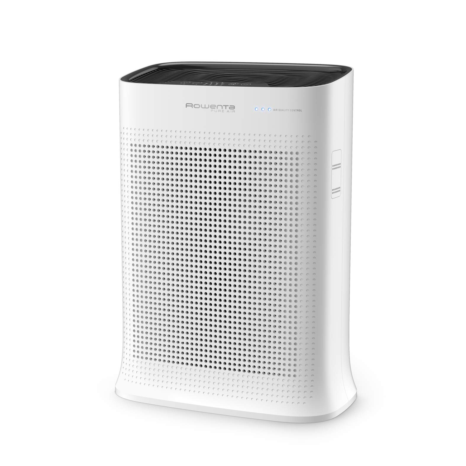 دستگاه تصفیه هوای Rowenta Pure Air Genius PU3040 | 4 سطح فیلتر | تنظیم سرعت خودکار | بسیار بی‌صدا | تایمر | ایرواشر | مساحت موثر 140 متر مربع، اندازه‌گیری دقیق، حسگر ذرات، 120 متر مربع