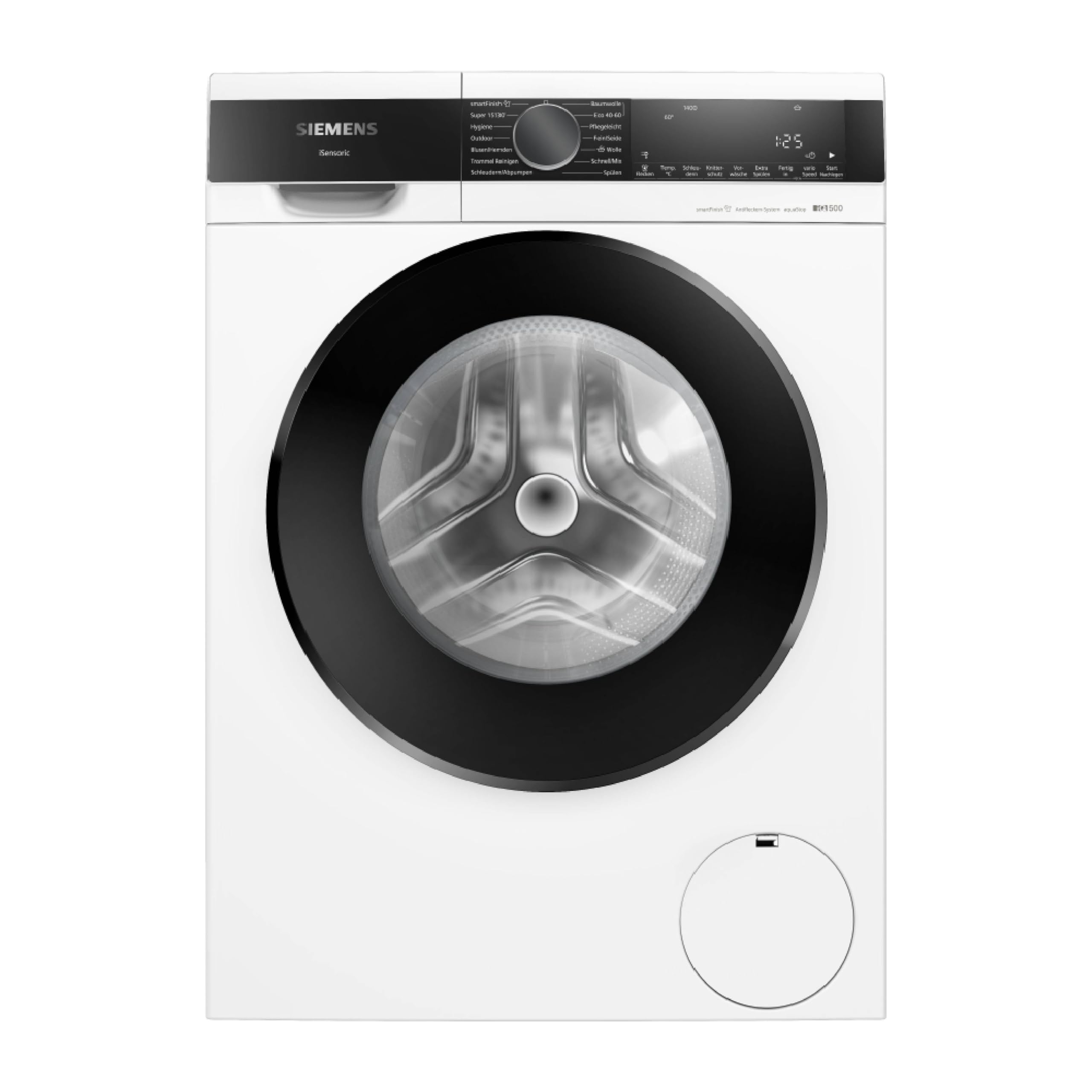 ماشین لباسشویی زیمنس WG44G2Z40 iQ500، 9 کیلوگرم، 1400 دور در دقیقه، سیستم ضد لک، smartFinish برای اتوکشی کمتر، شستشوی سریعتر با speedPack L، waterPerfect Plus، عملکرد بارگیری مجدد، صفحه نمایش LED، aquaStop iQ500 9 کیلوگرمی